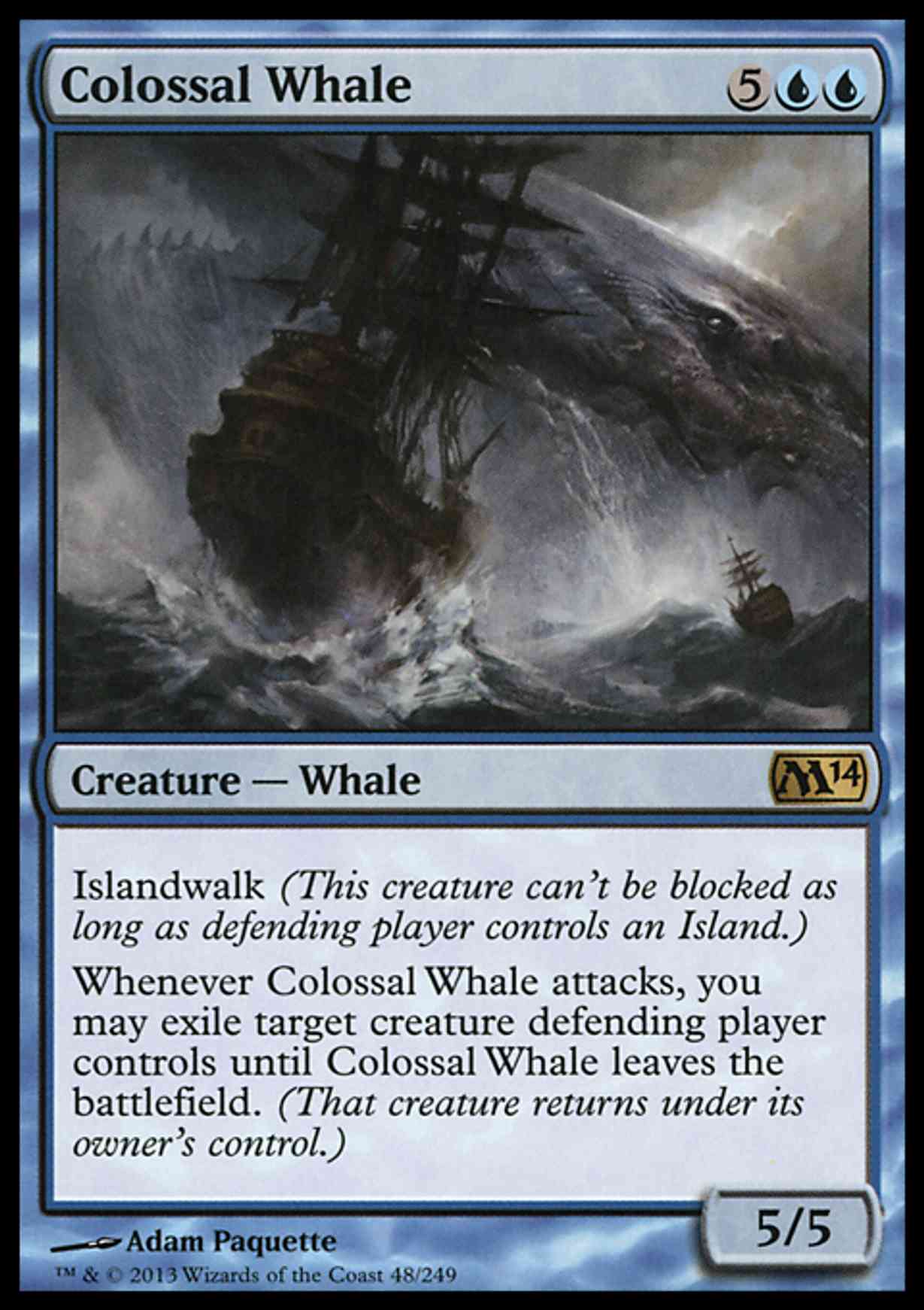 Colossal Whale magic card front