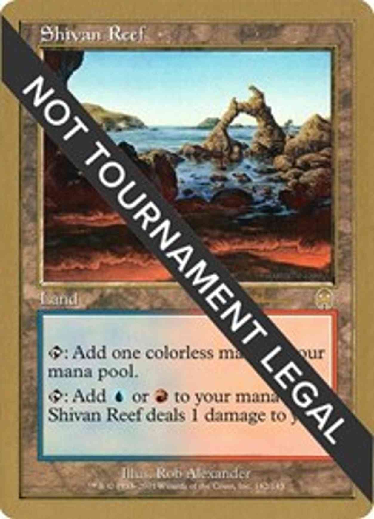 Shivan Reef - 2001 Antoine Ruel (APC) magic card front