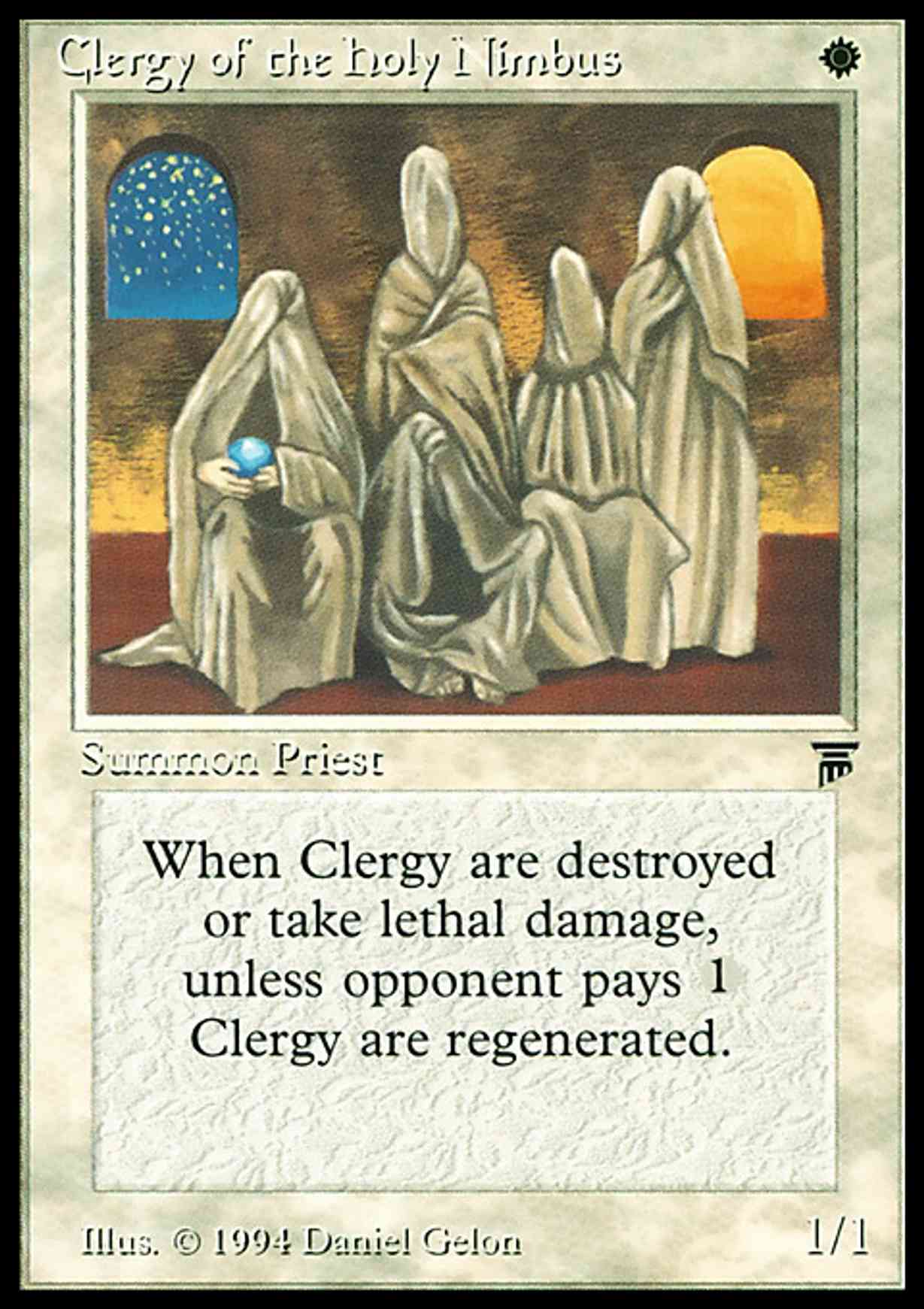 Clergy of the Holy Nimbus magic card front