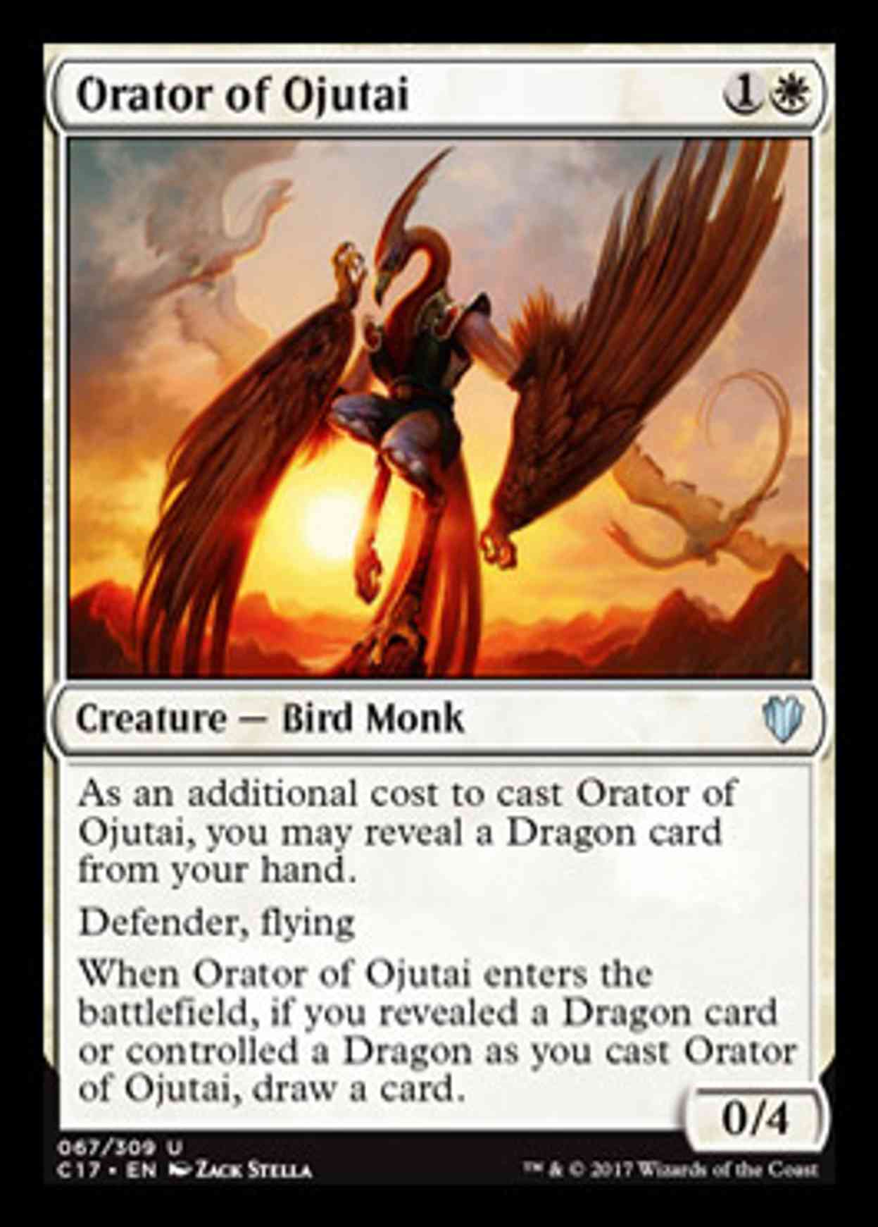Orator of Ojutai magic card front