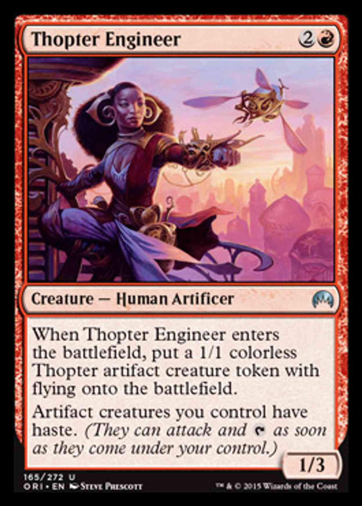 Thopter Engineer magic card front