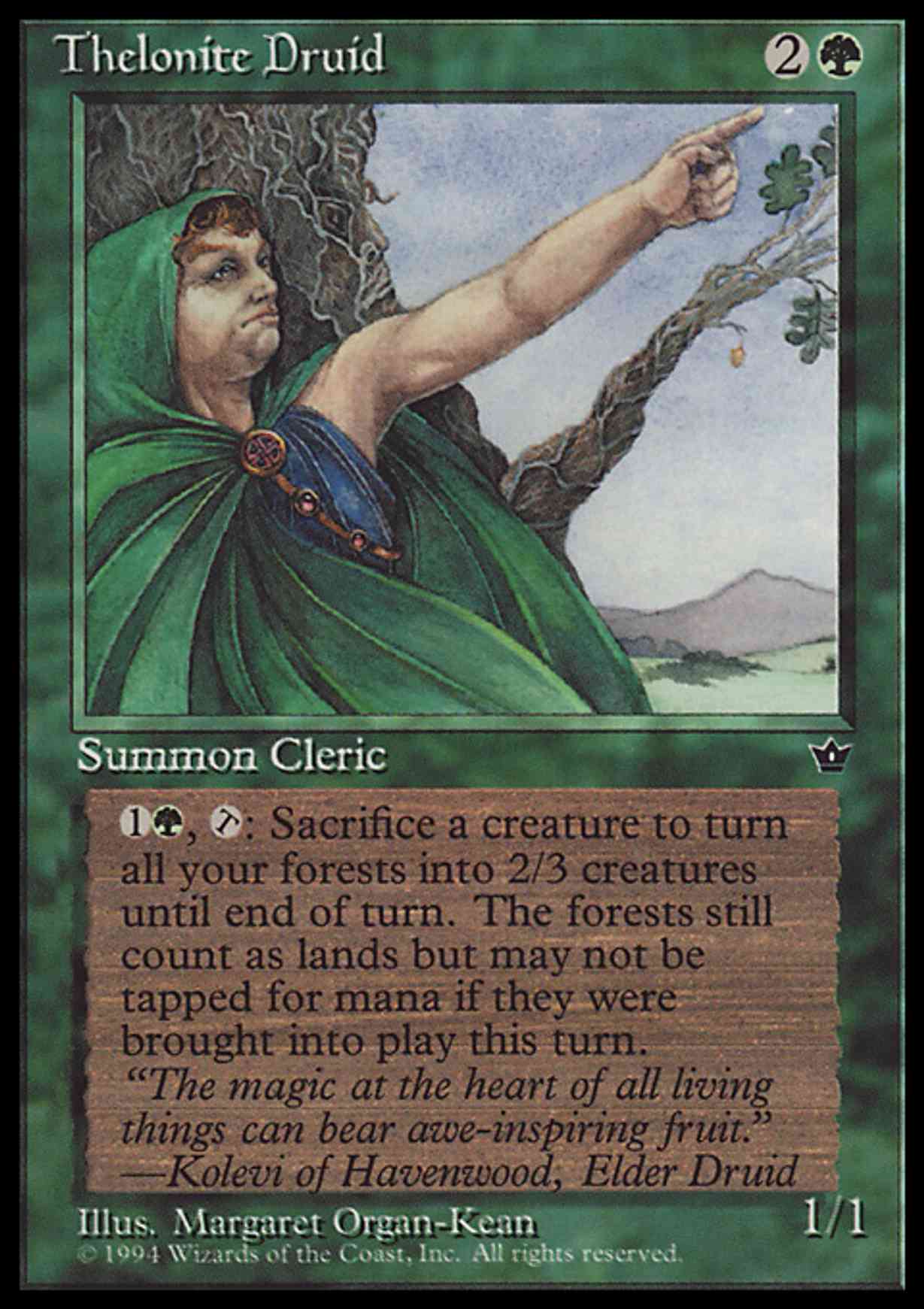 Thelonite Druid magic card front
