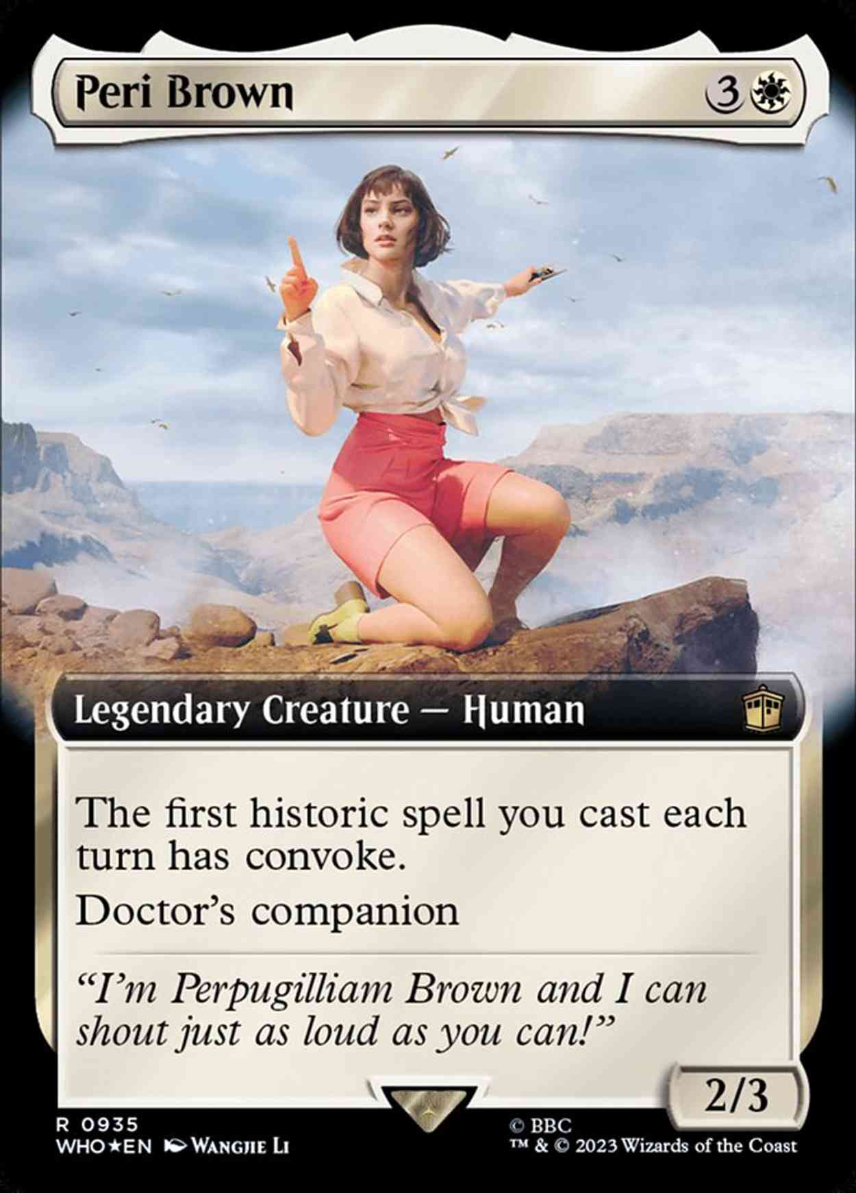 Peri Brown (Extended Art) (Surge Foil) magic card front