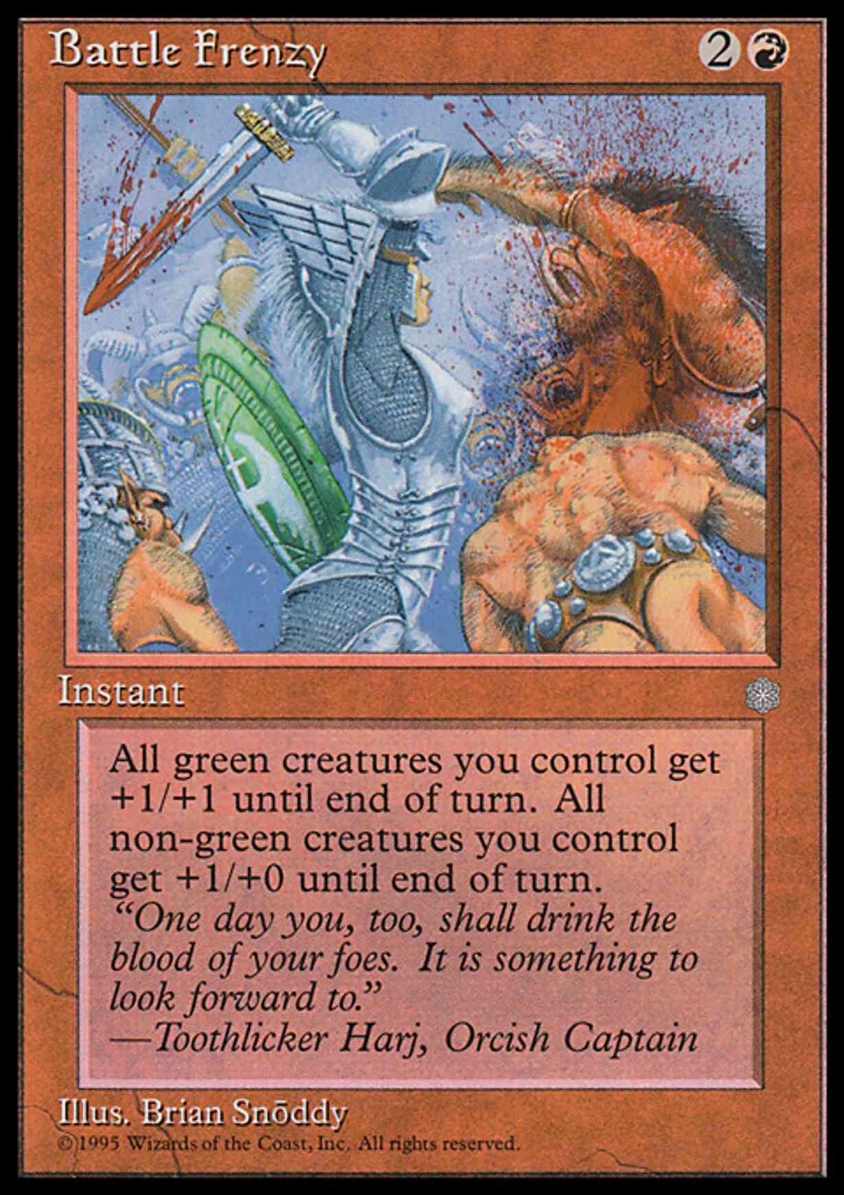 Battle Frenzy magic card front