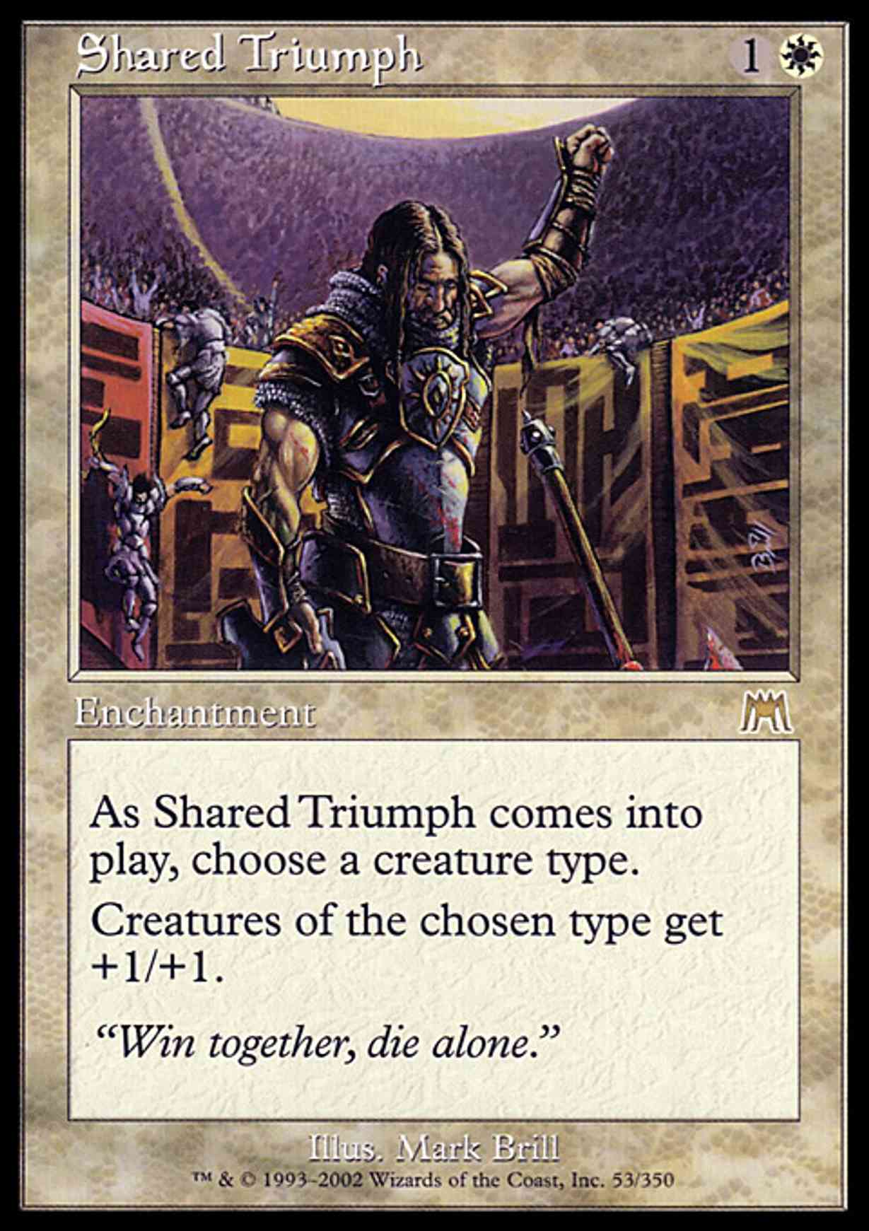 Shared Triumph magic card front