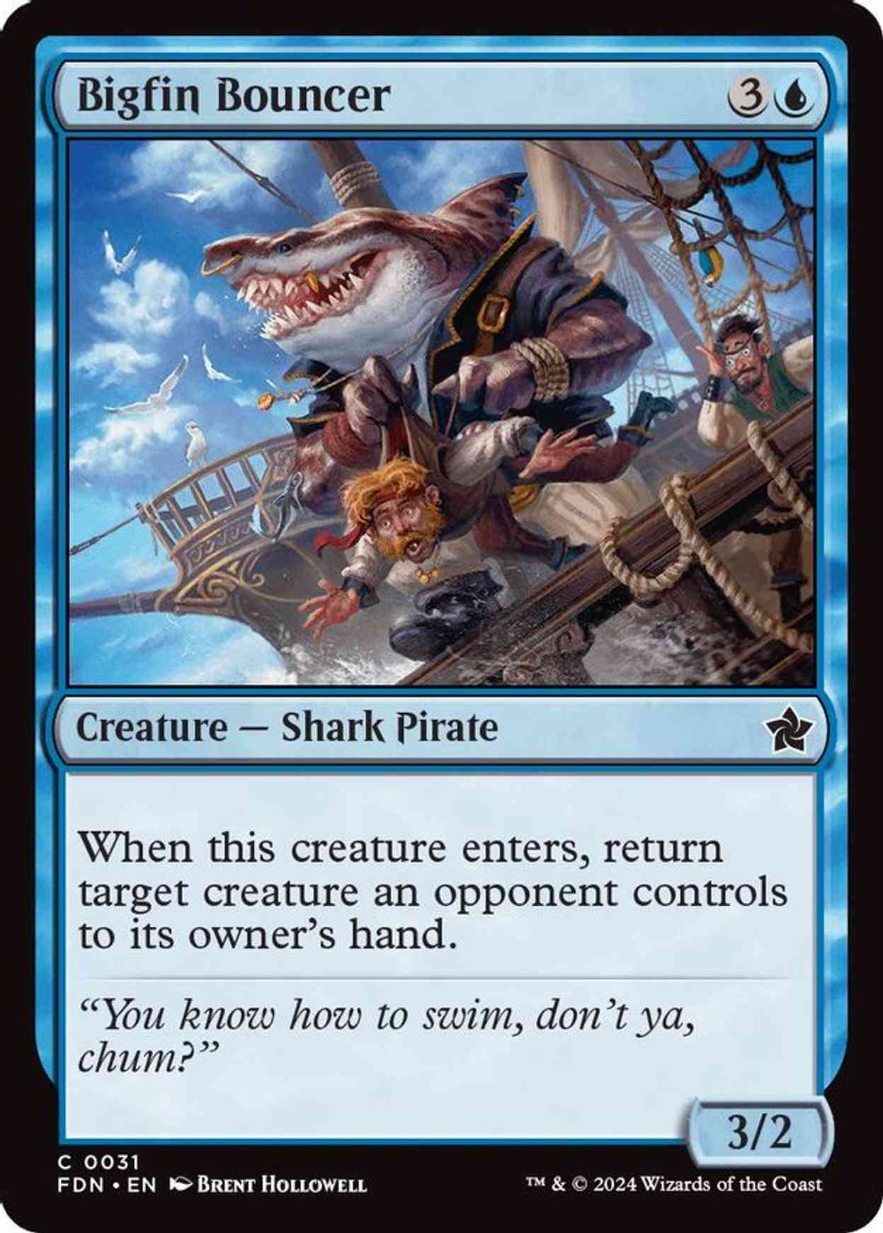 Bigfin Bouncer magic card front
