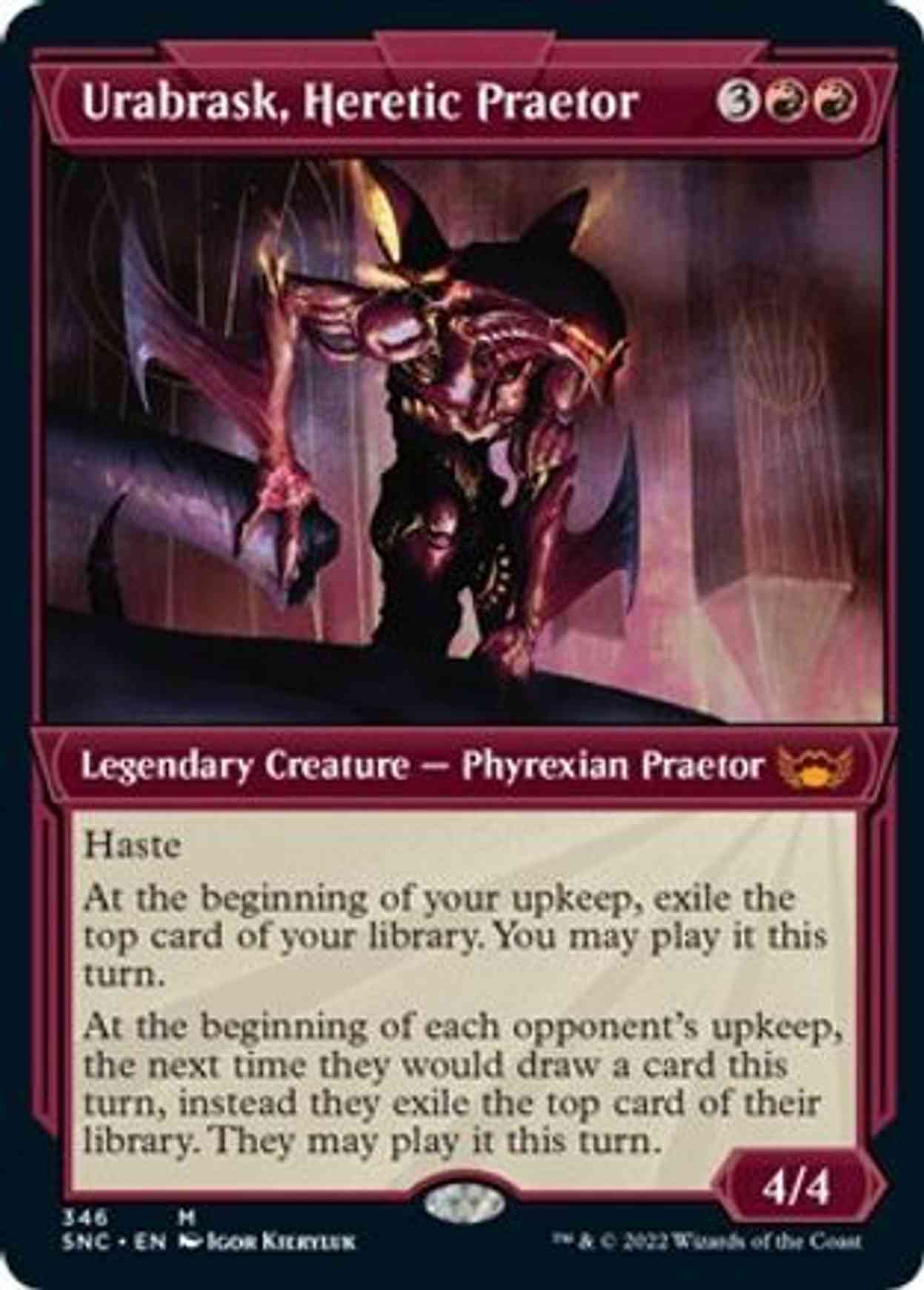 Urabrask, Heretic Praetor (Showcase) magic card front