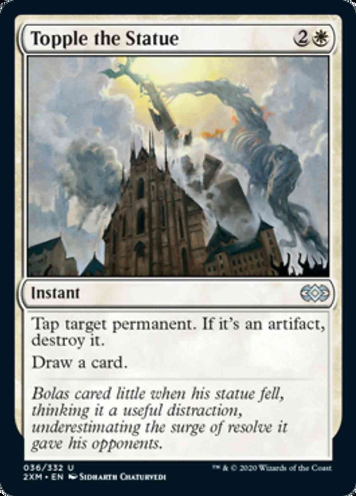 Topple the Statue magic card front