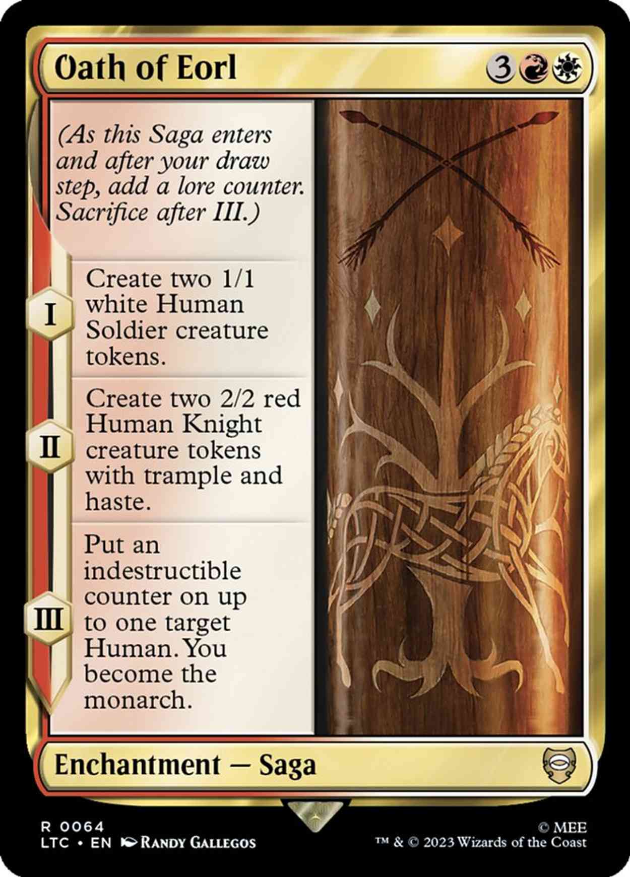 Oath of Eorl magic card front