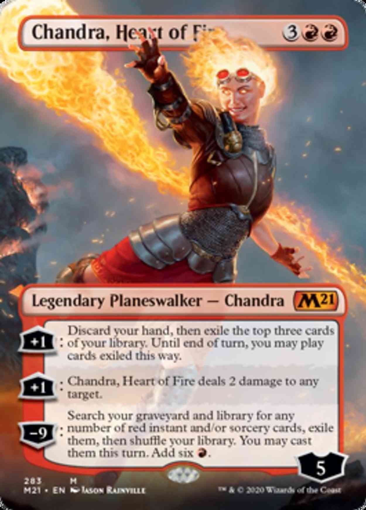 Chandra, Heart of Fire (Borderless) magic card front