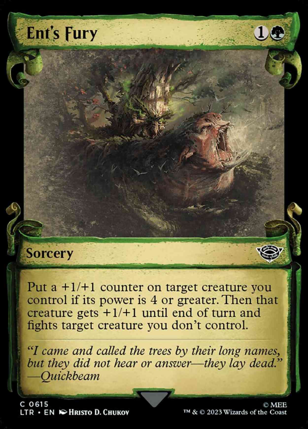 Ent's Fury (Showcase Scrolls) magic card front