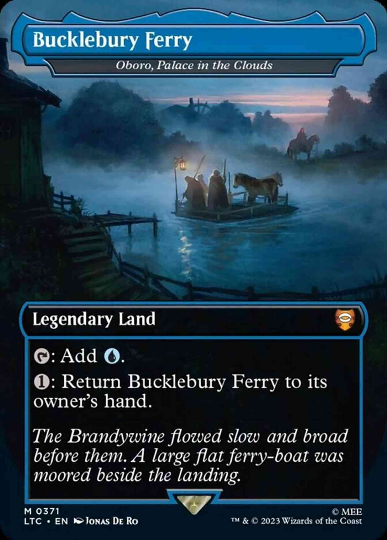 Bucklebury Ferry - Oboro, Palace in the Clouds magic card front