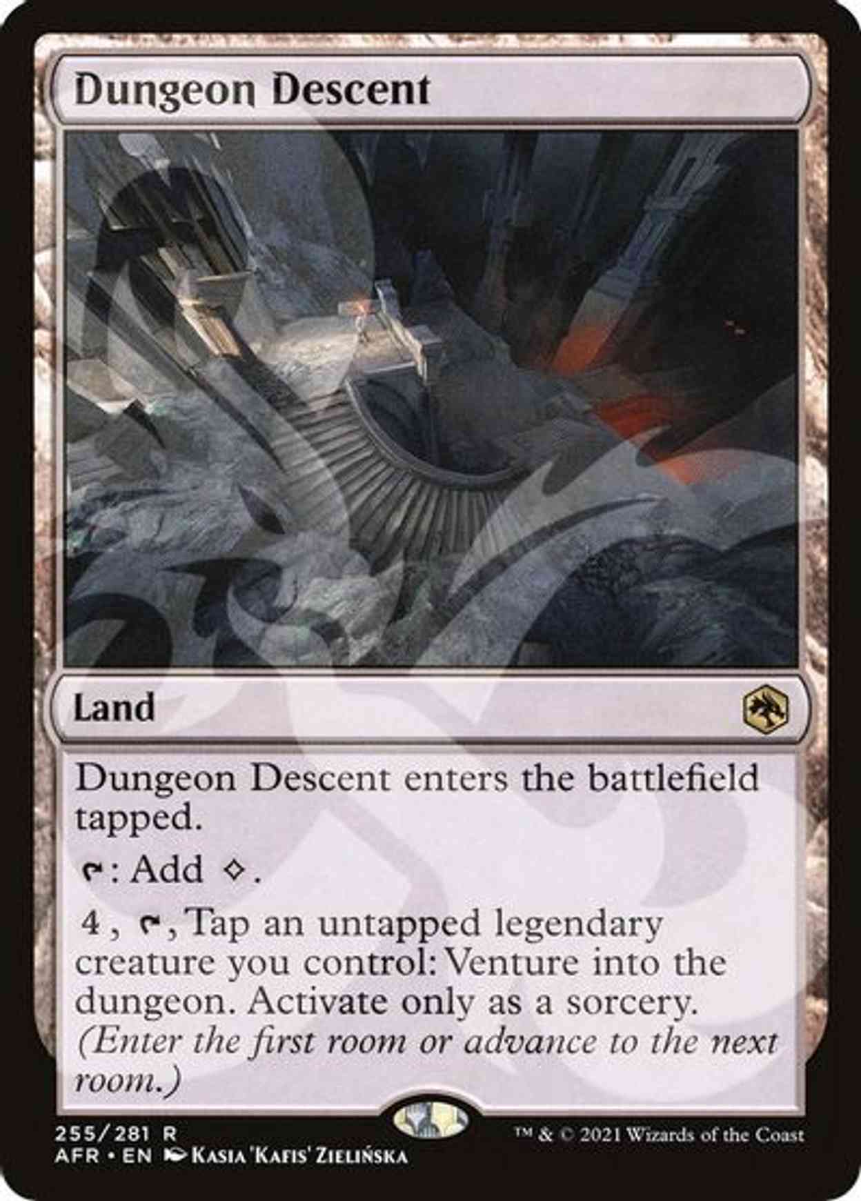 Dungeon Descent magic card front