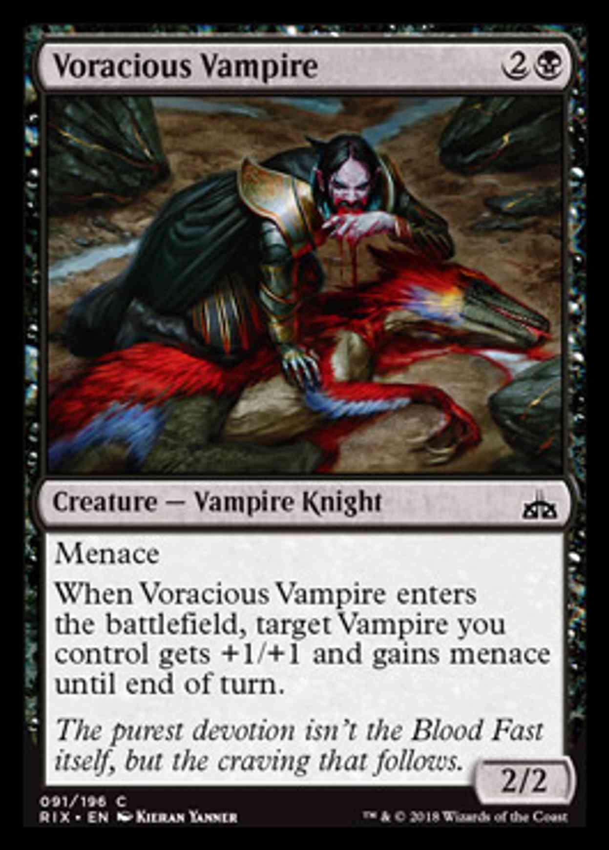 Voracious Vampire magic card front