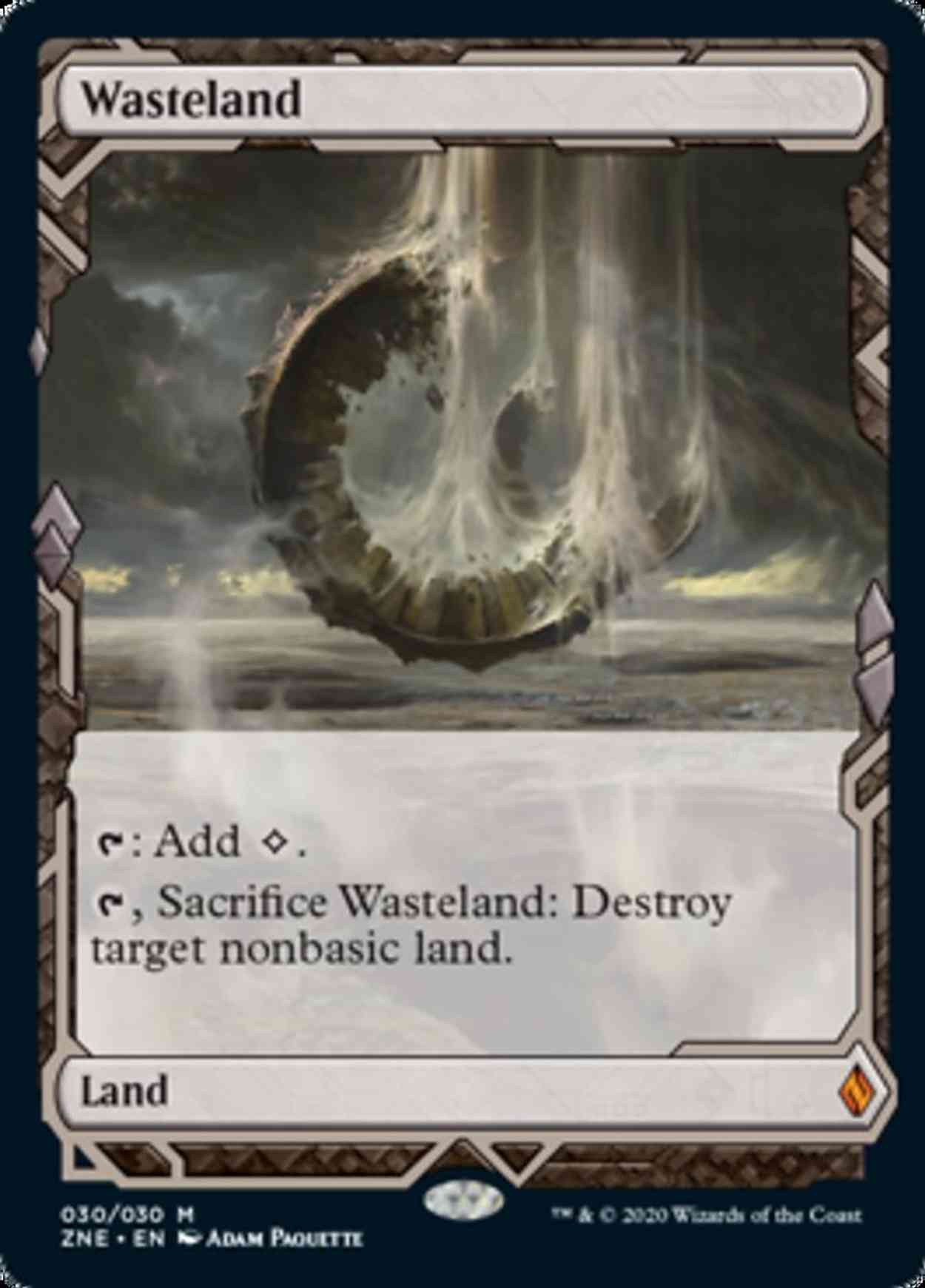 Wasteland magic card front