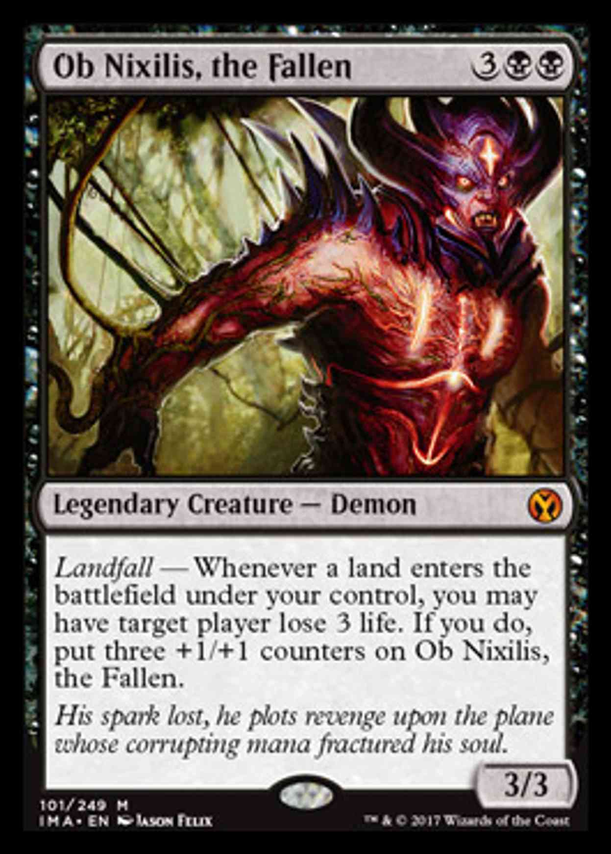 Ob Nixilis, the Fallen magic card front