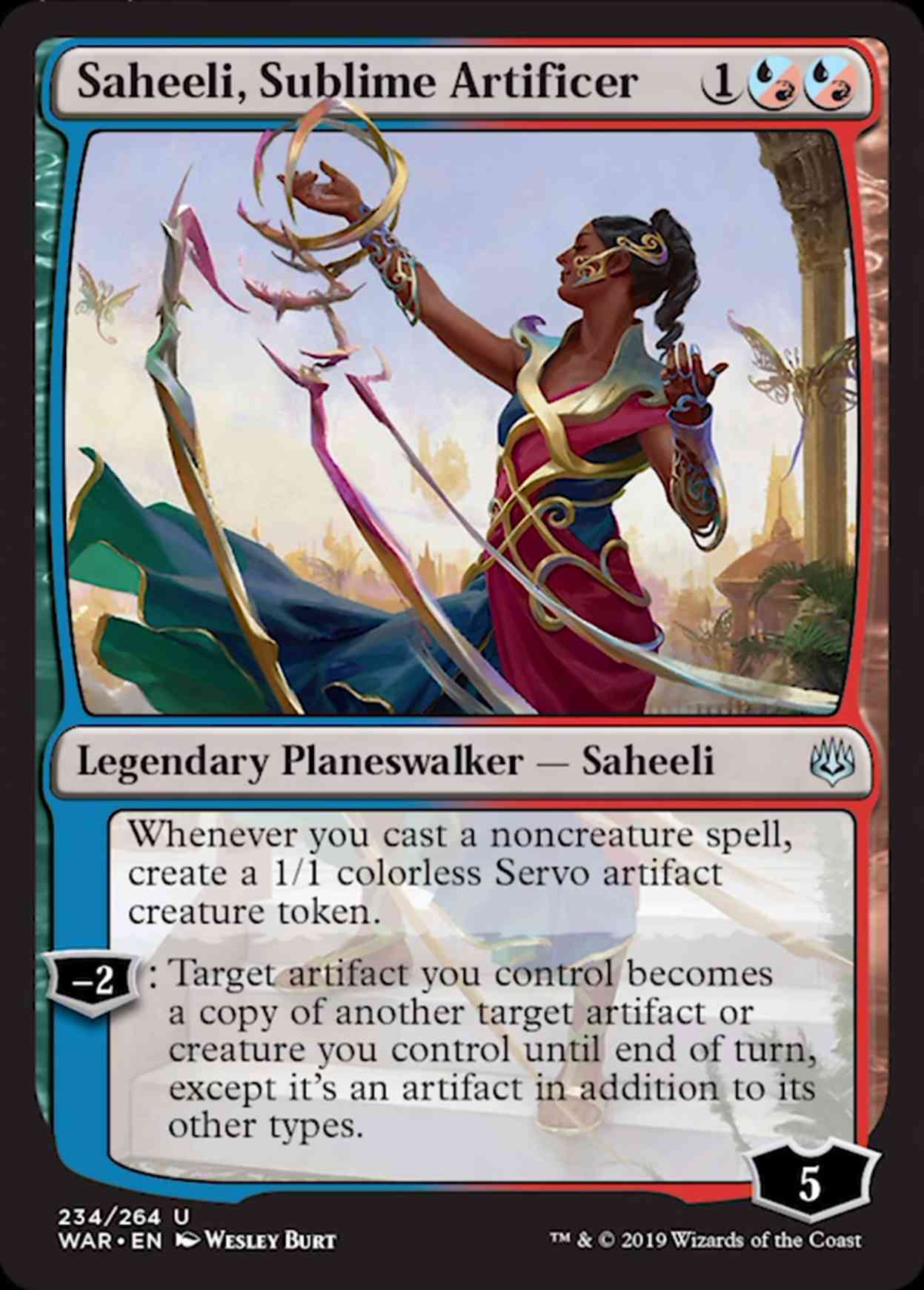 Saheeli, Sublime Artificer magic card front