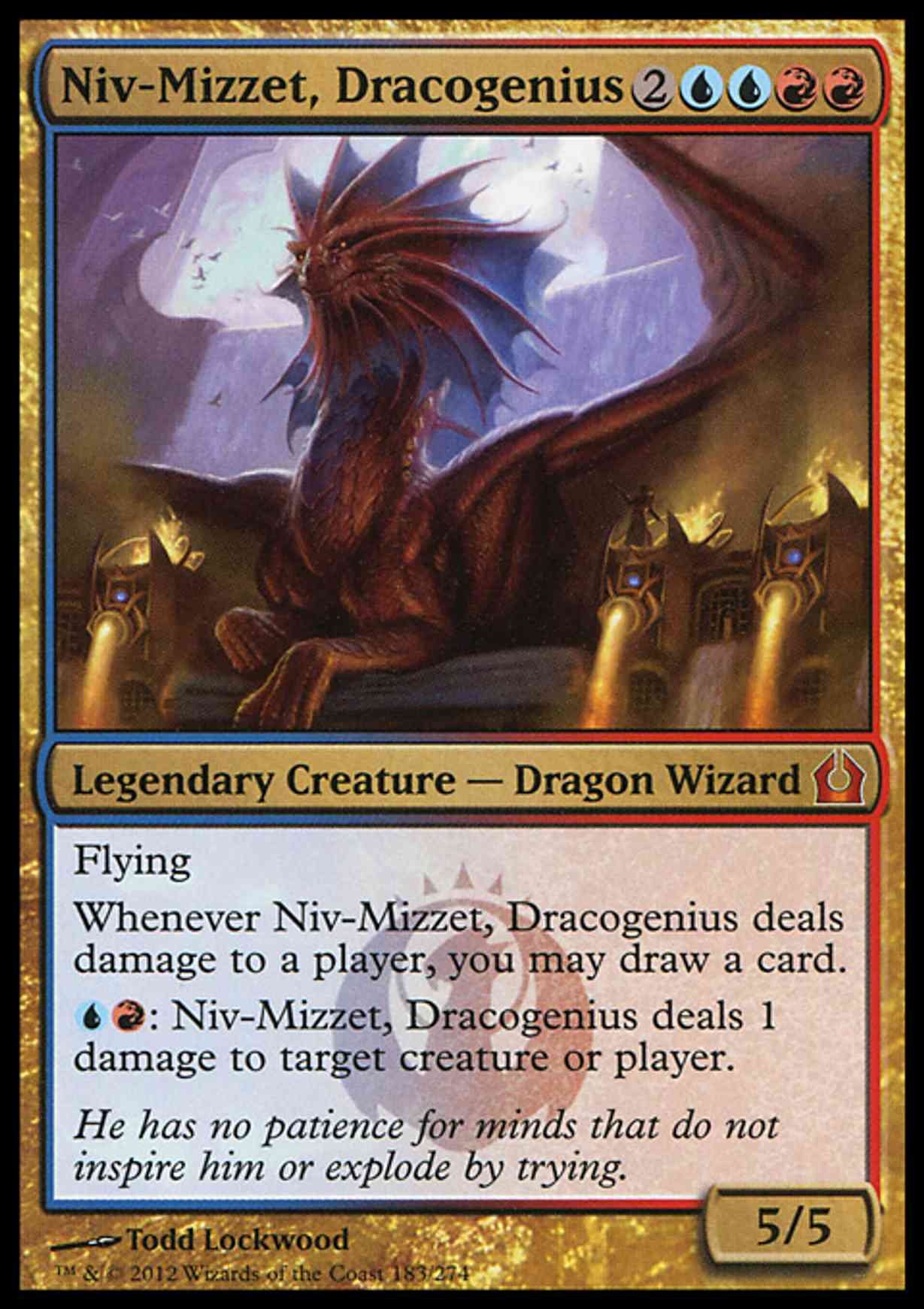 Niv-Mizzet, Dracogenius magic card front