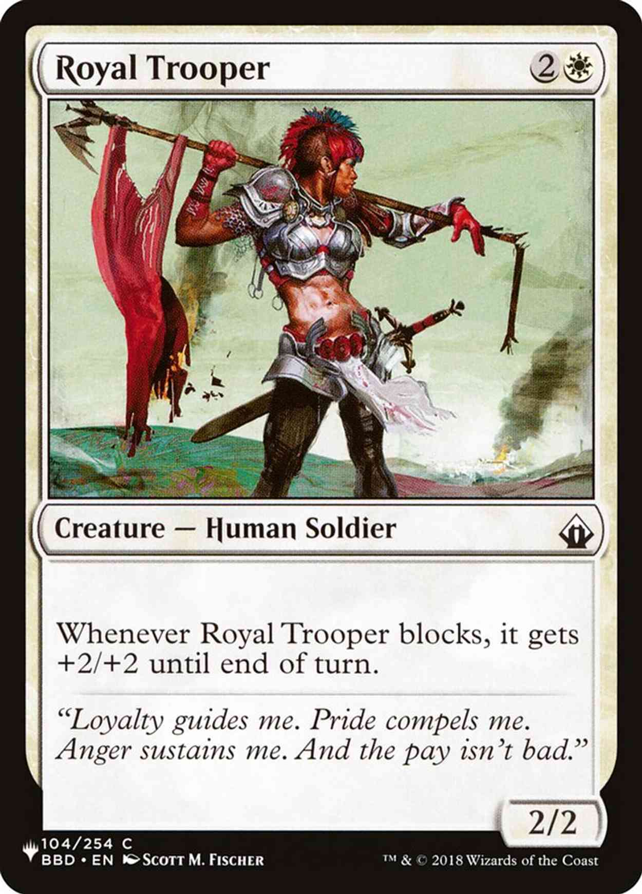 Royal Trooper magic card front