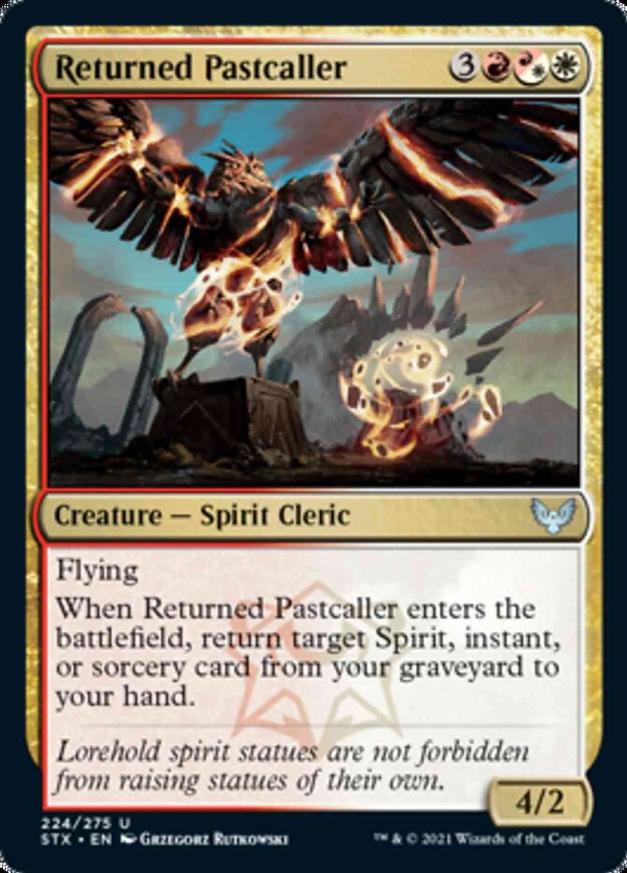 Returned Pastcaller magic card front
