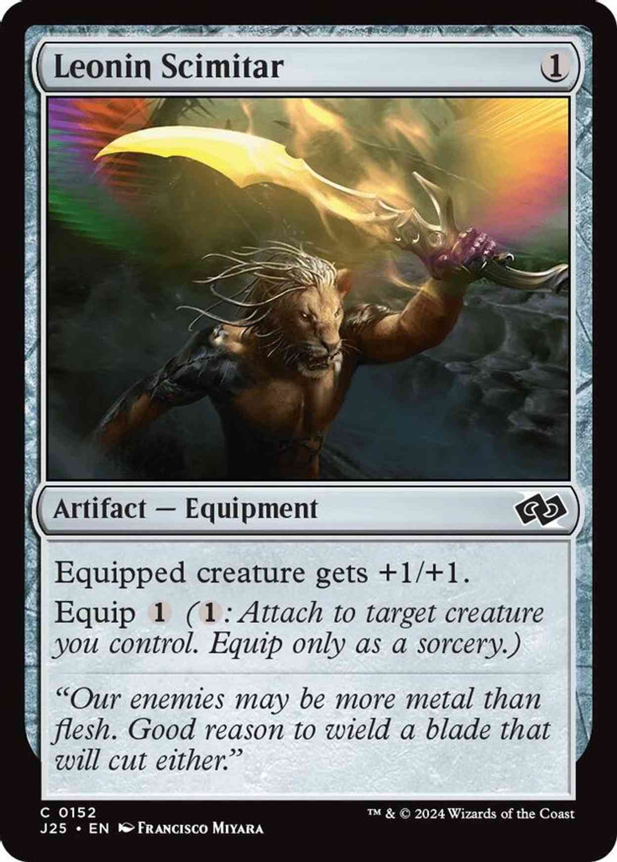 Leonin Scimitar magic card front