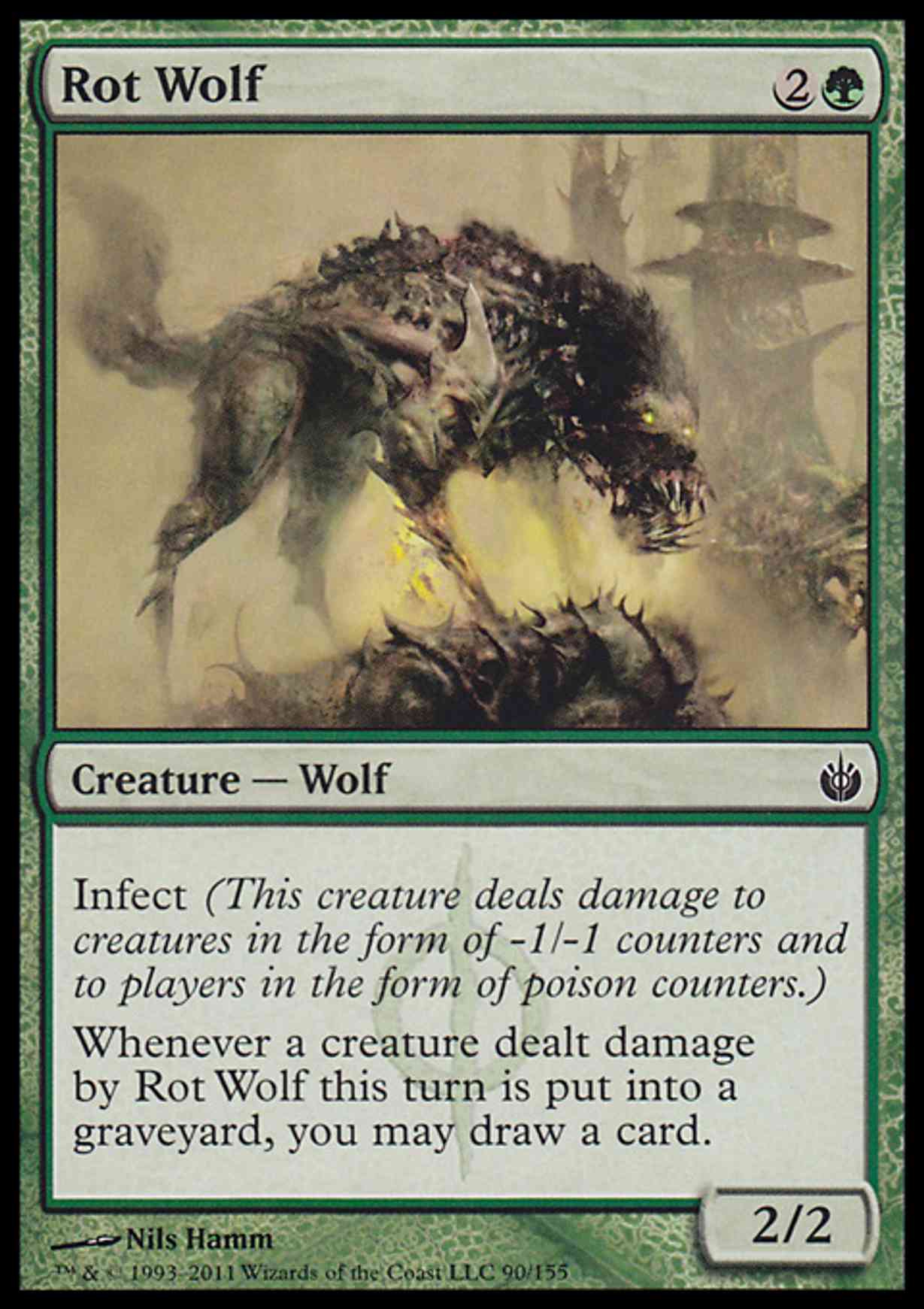 Rot Wolf magic card front