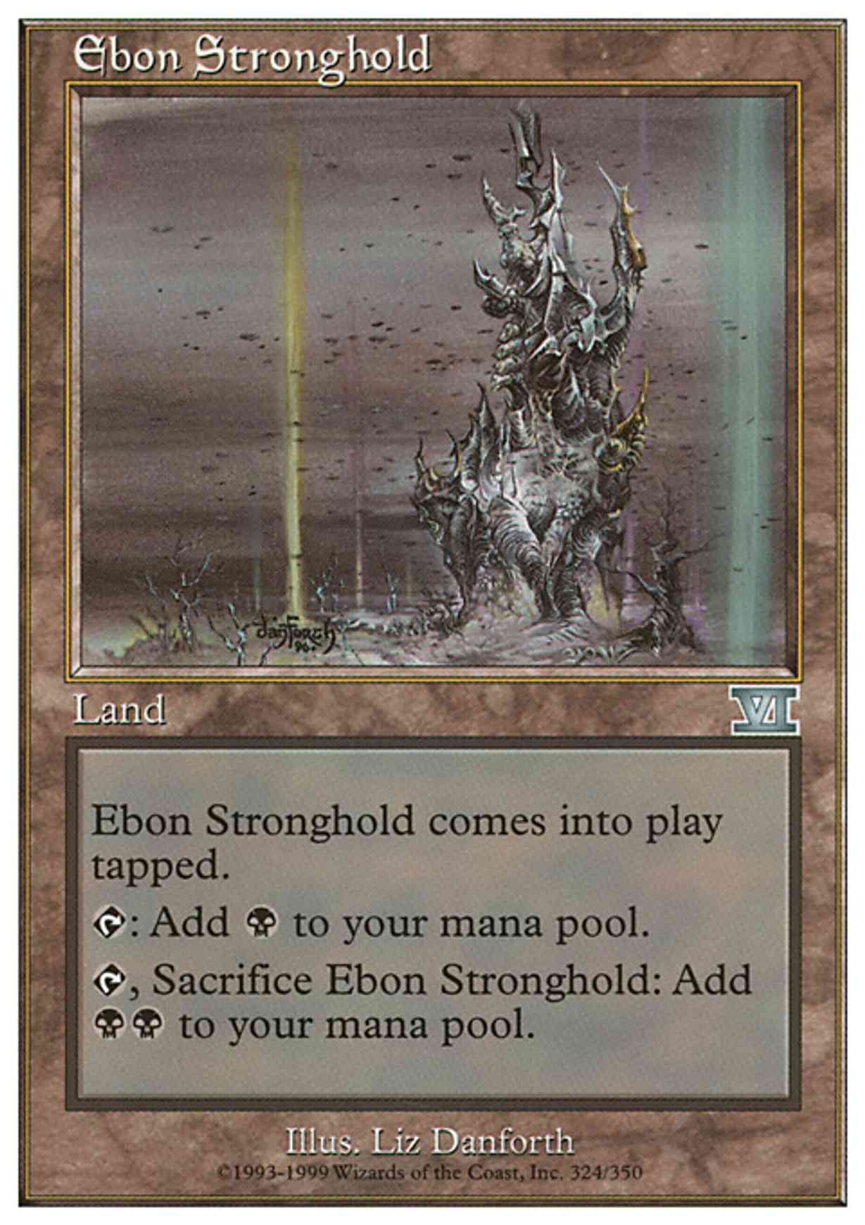 Ebon Stronghold magic card front