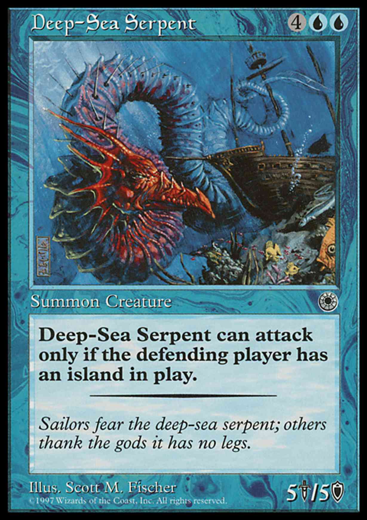 Deep-Sea Serpent magic card front