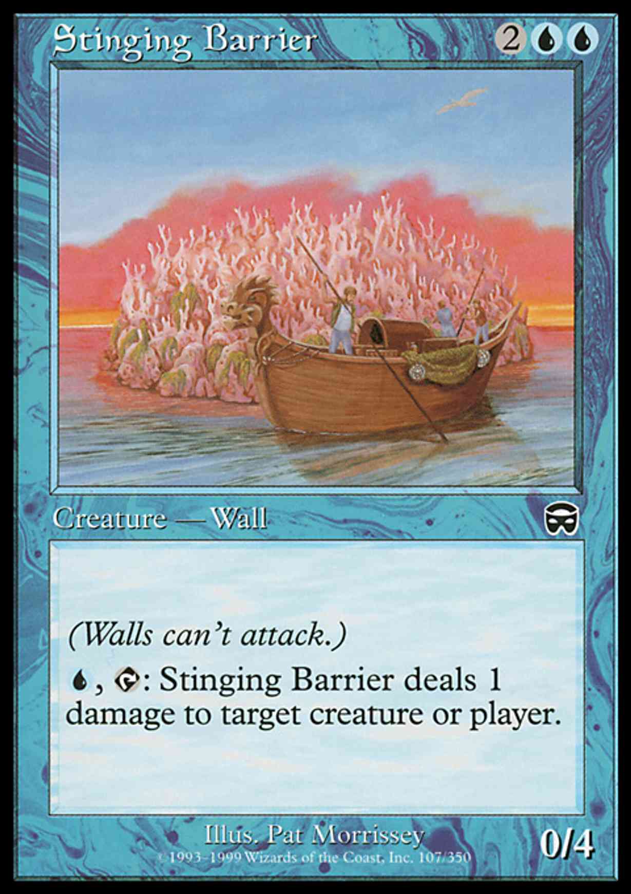 Stinging Barrier magic card front