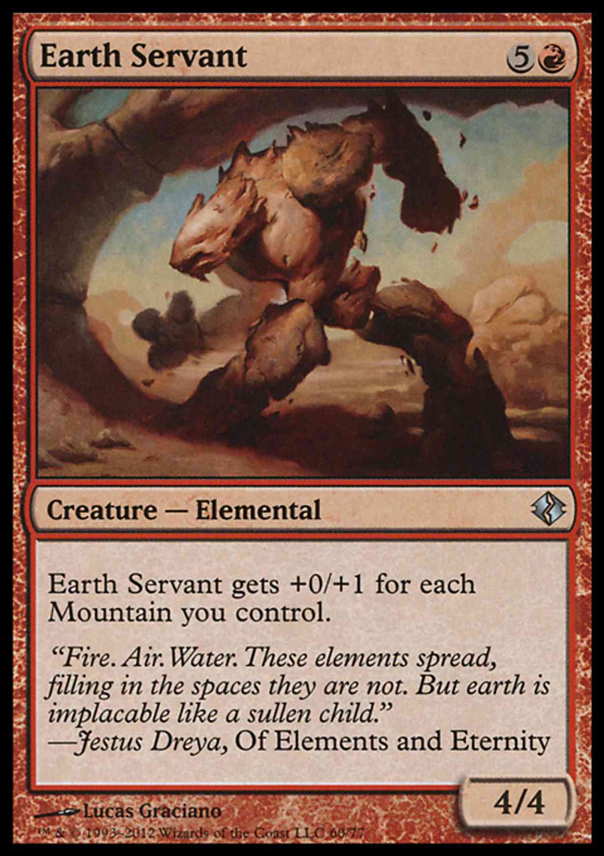 Earth Servant magic card front