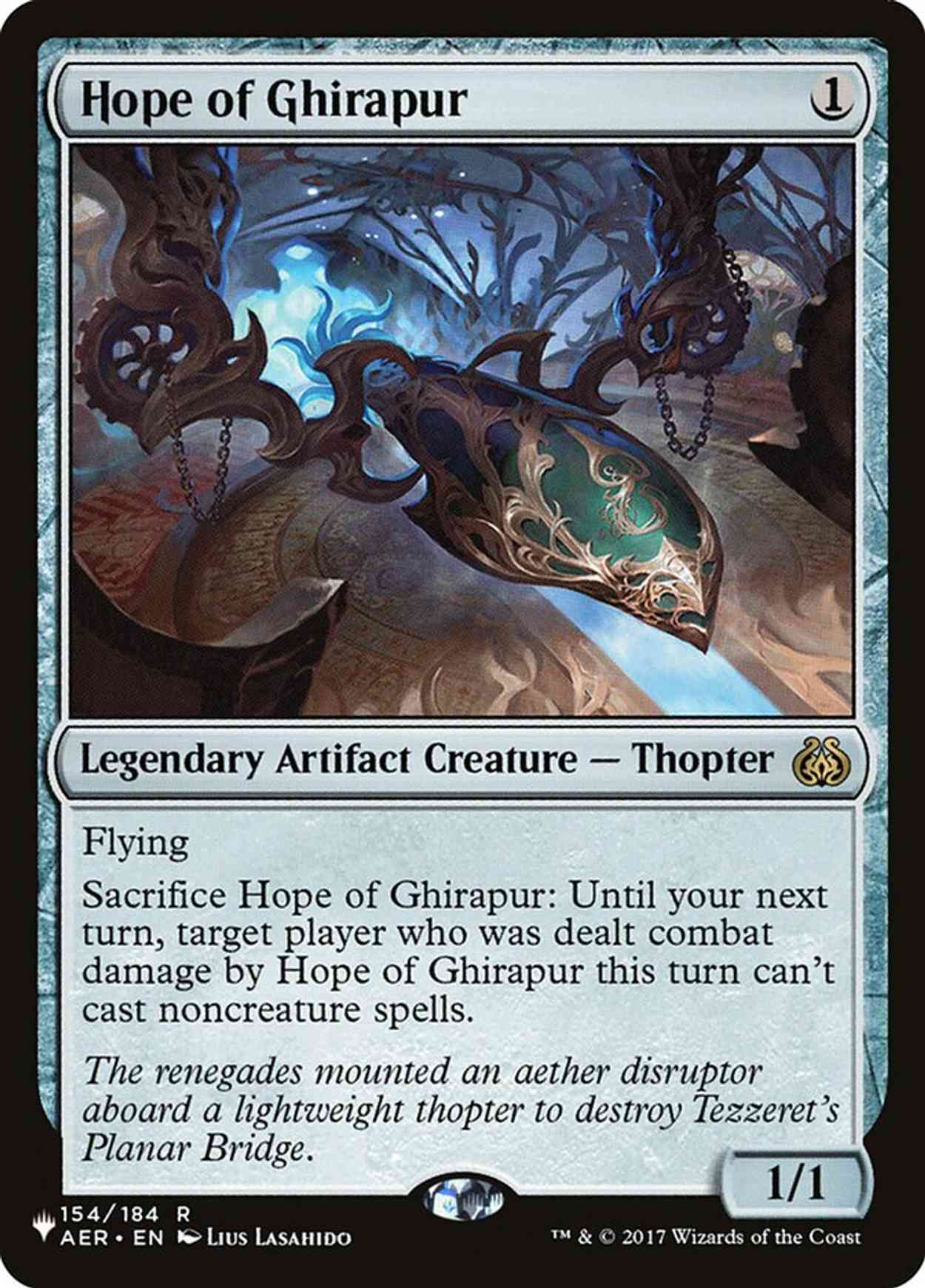 Hope of Ghirapur magic card front