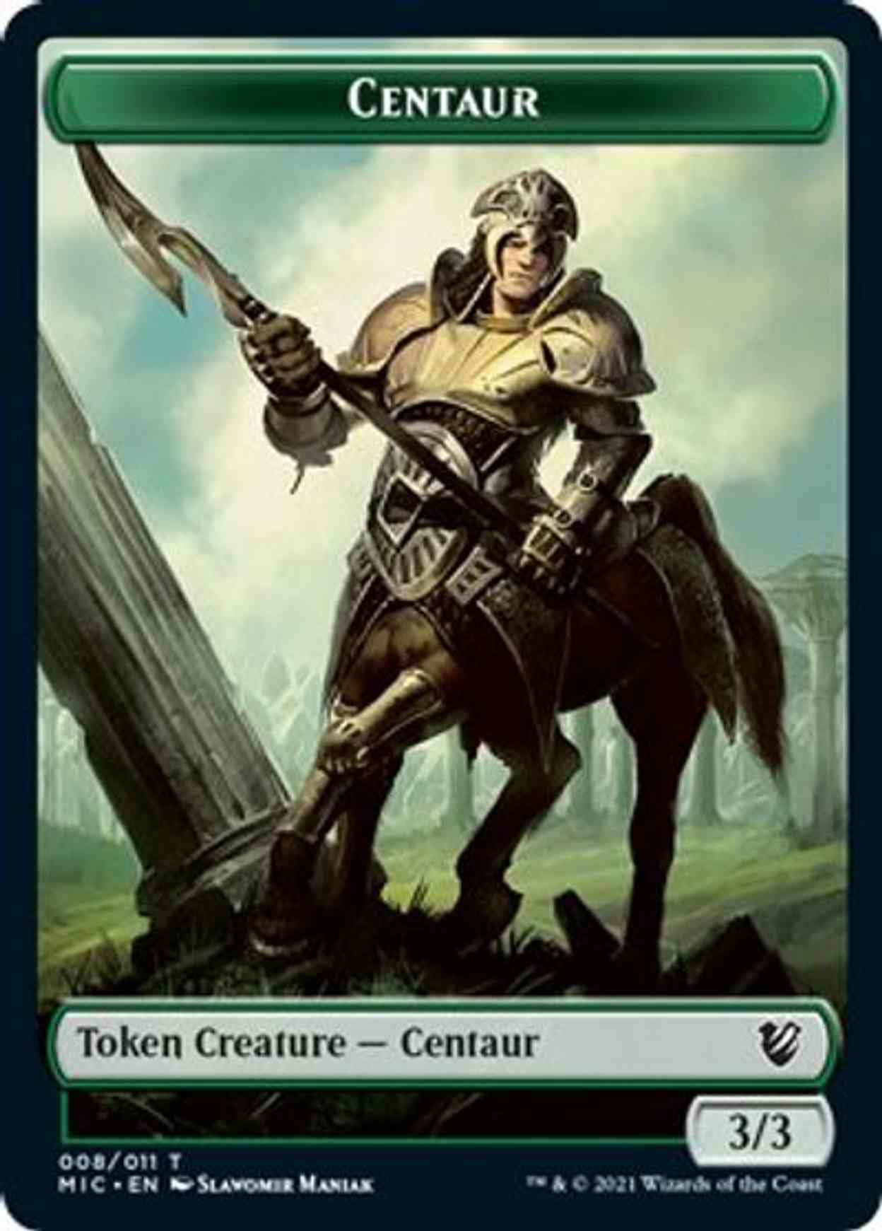 Centaur // Wolf Double-sided Token magic card front
