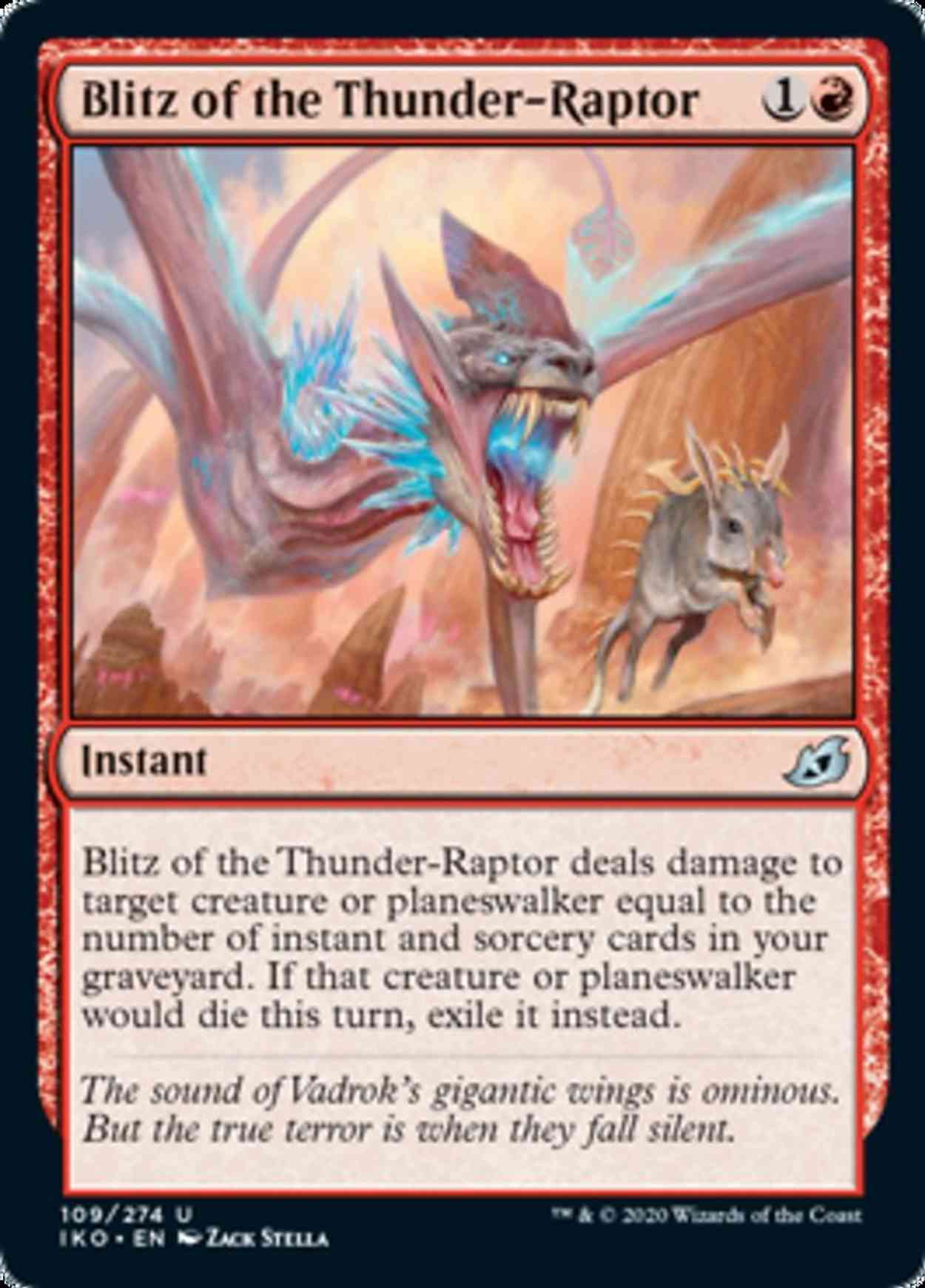 Blitz of the Thunder-Raptor magic card front