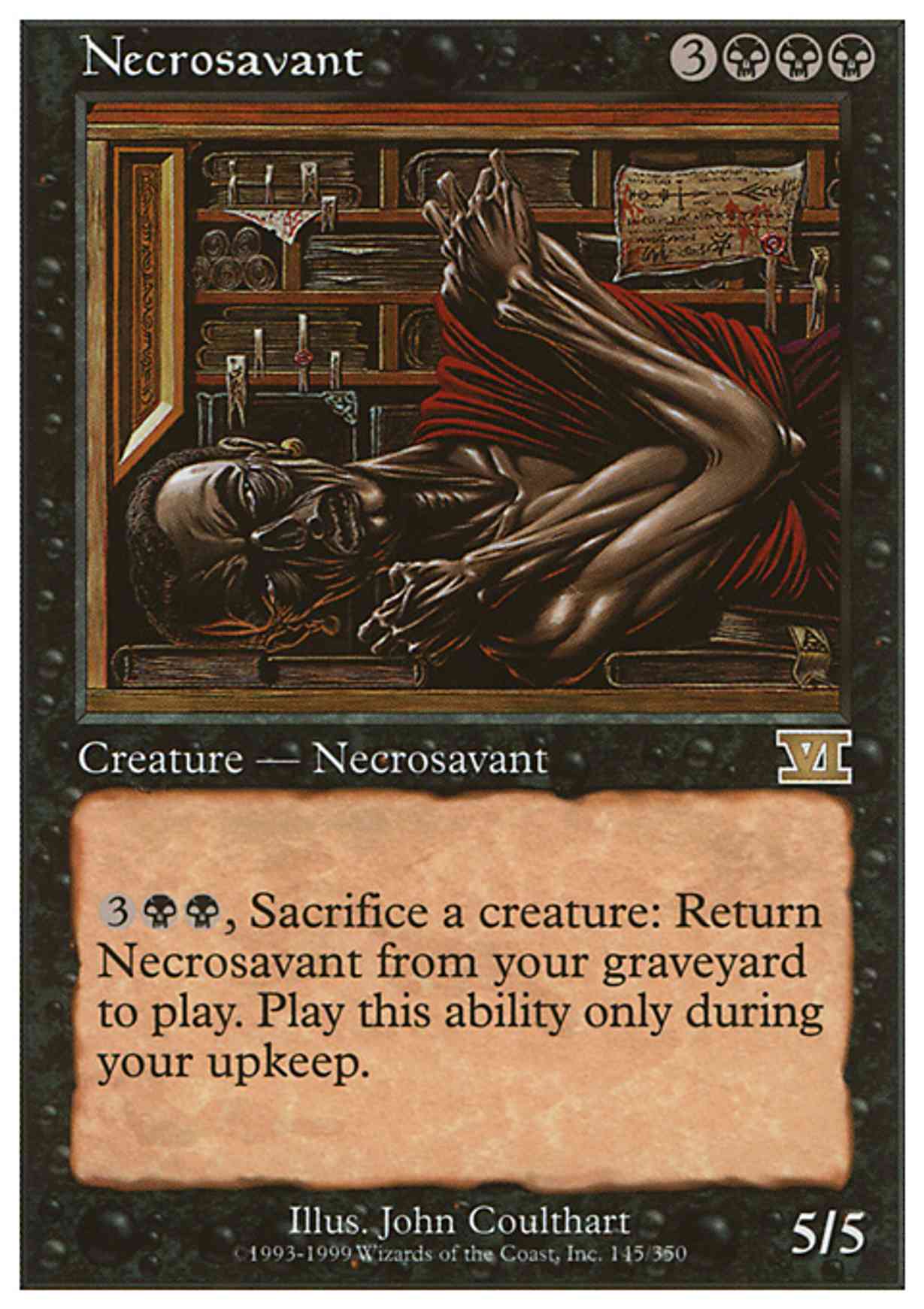 Necrosavant magic card front