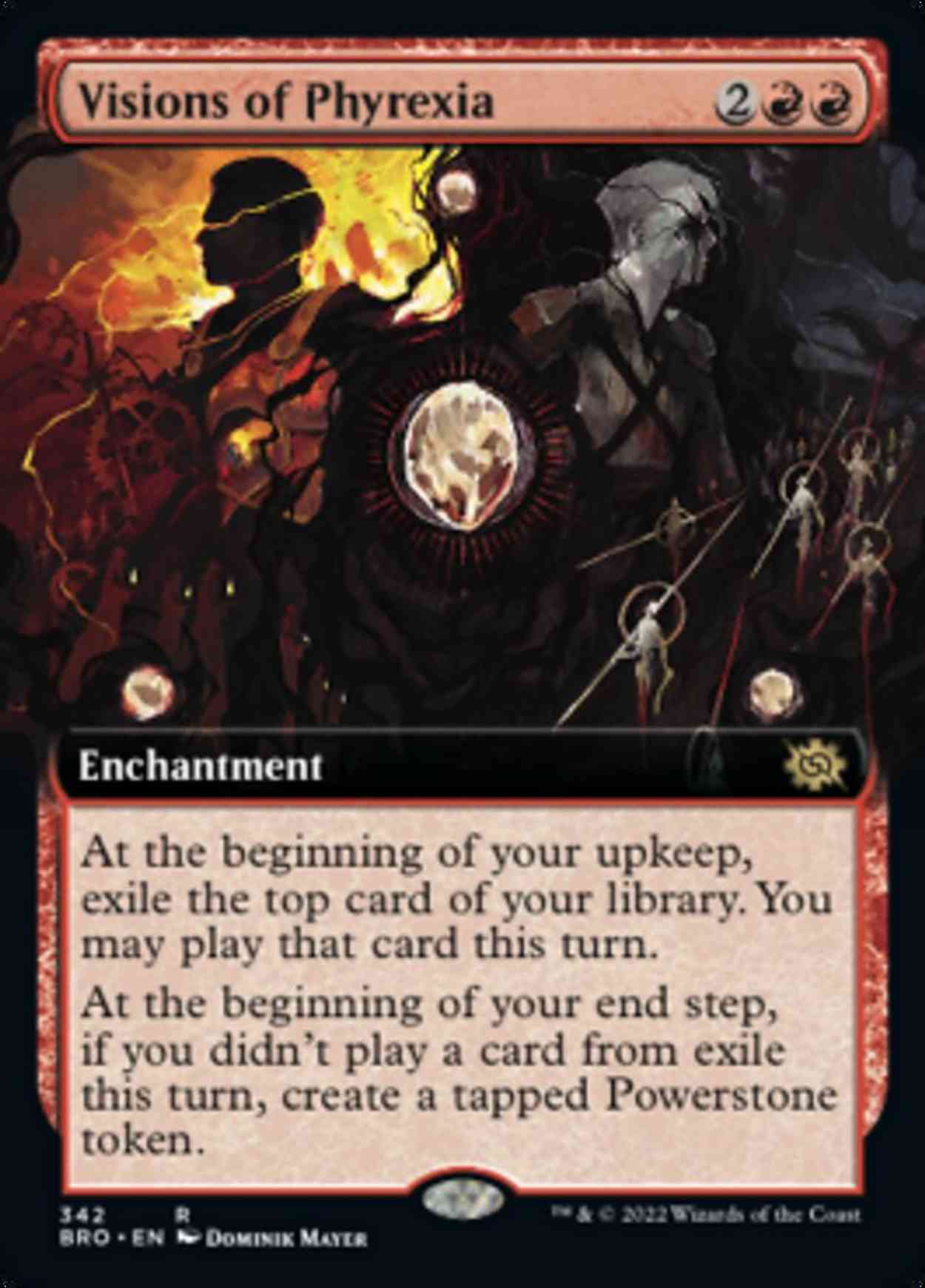 Visions of Phyrexia (Extended Art) magic card front