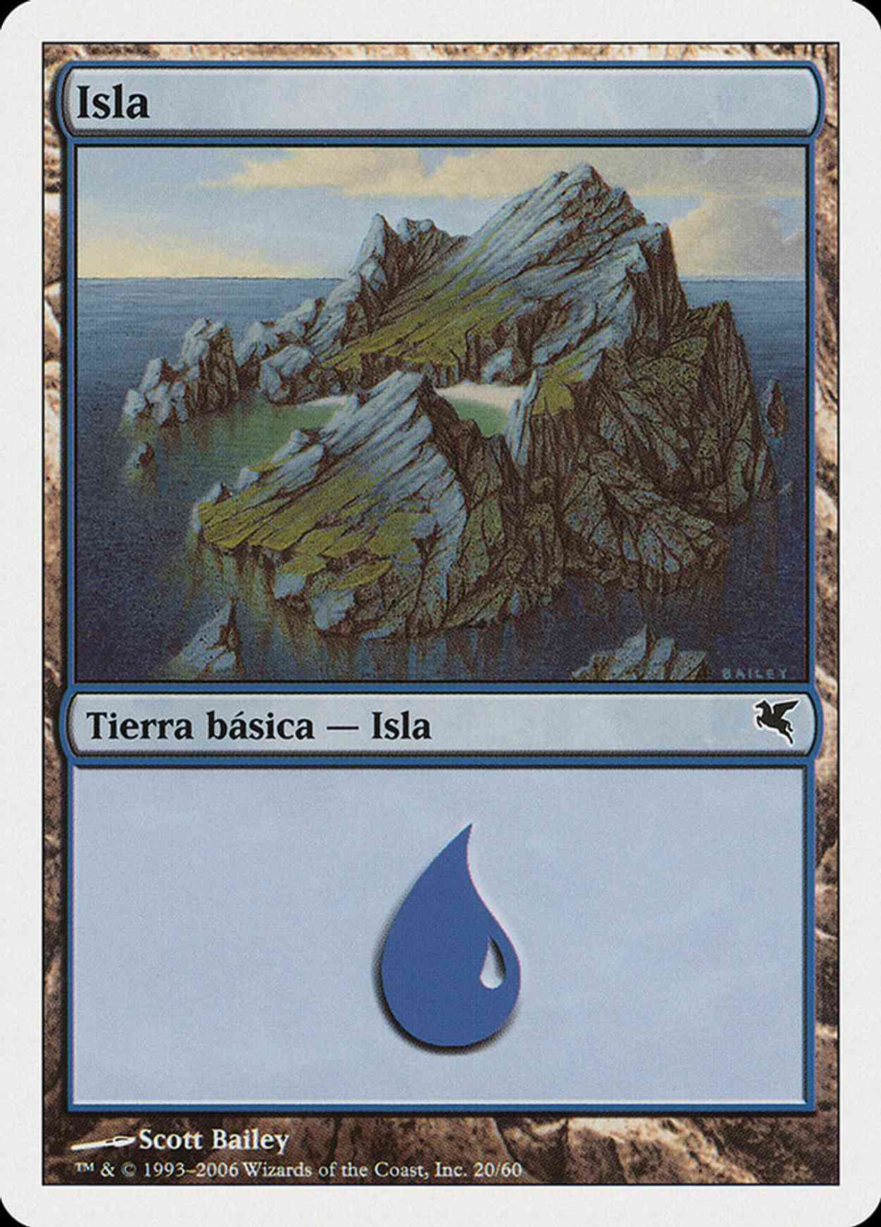 Island (Retro Frame) magic card front