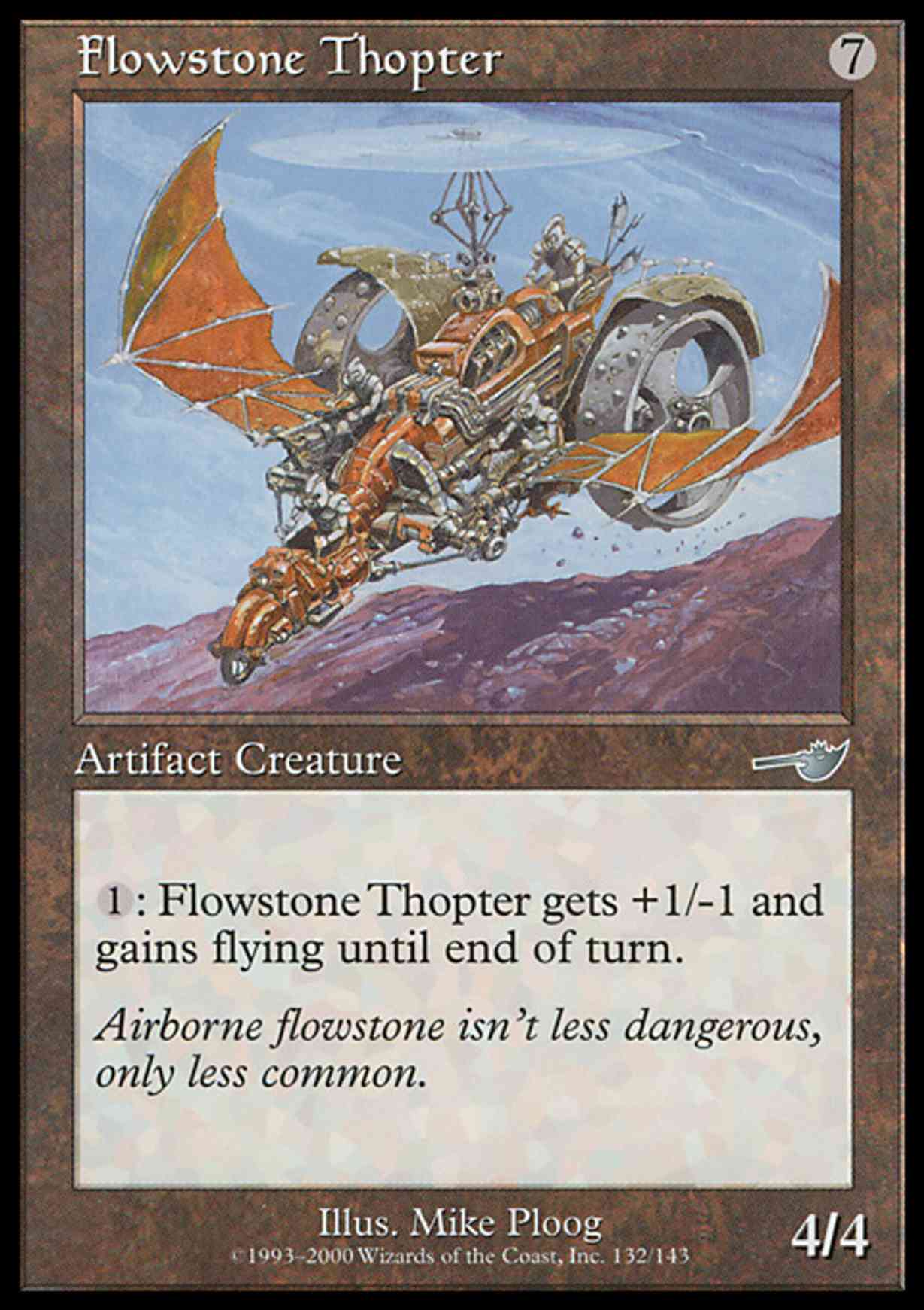 Flowstone Thopter magic card front