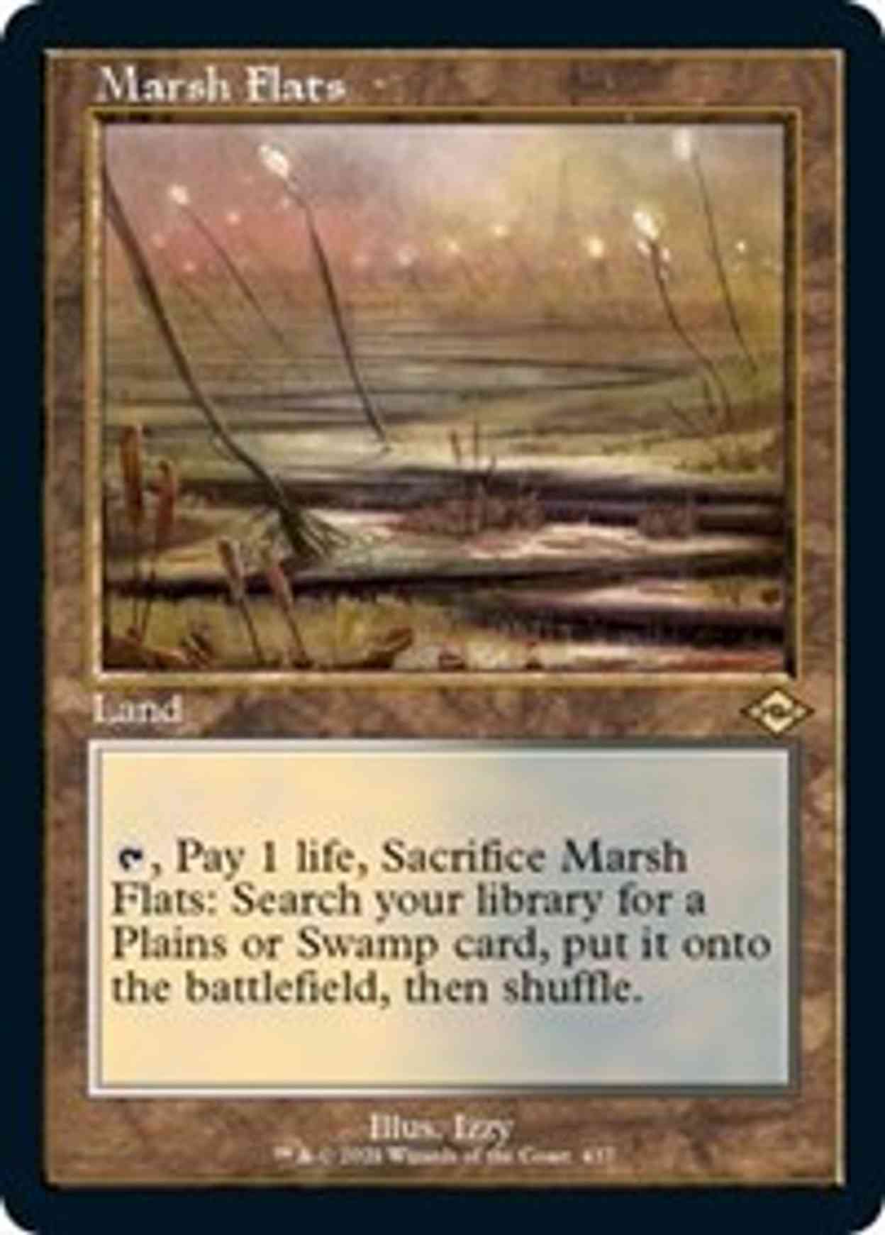 Marsh Flats (Retro Frame) (Foil Etched) magic card front