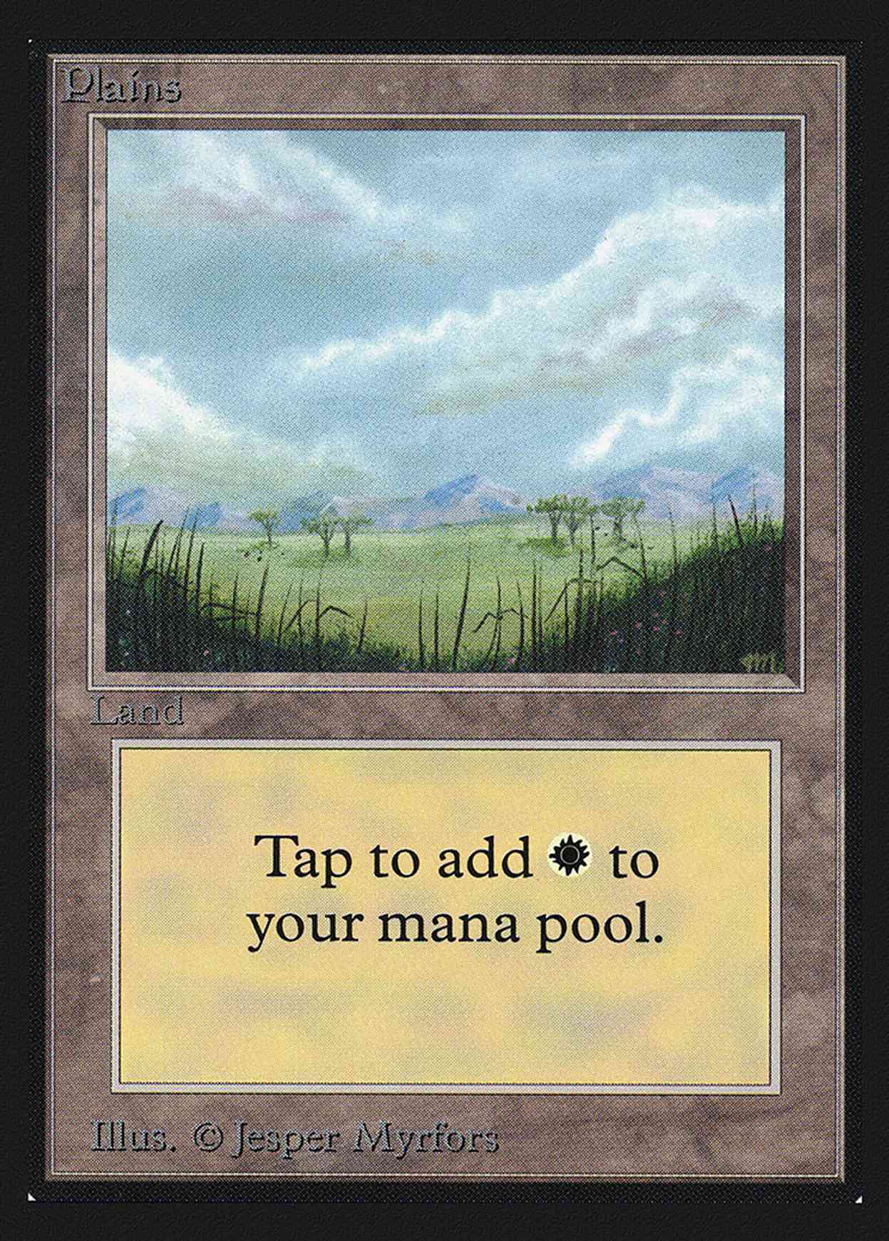 Plains (Trees)(IE) magic card front