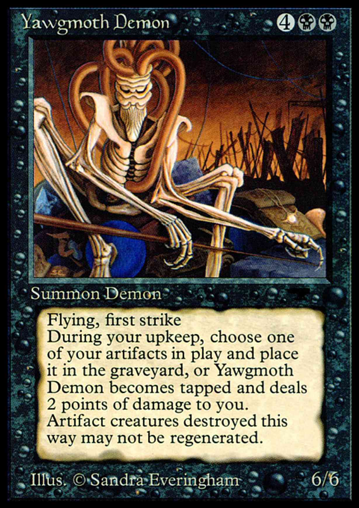 Yawgmoth Demon magic card front