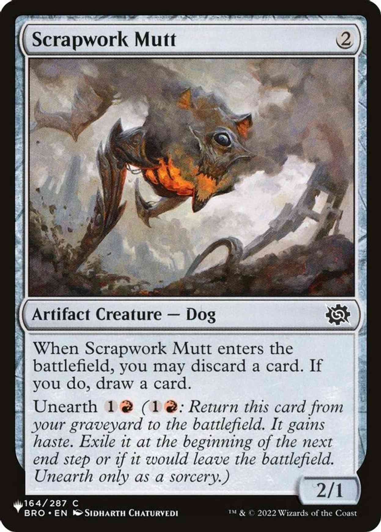 Scrapwork Mutt magic card front