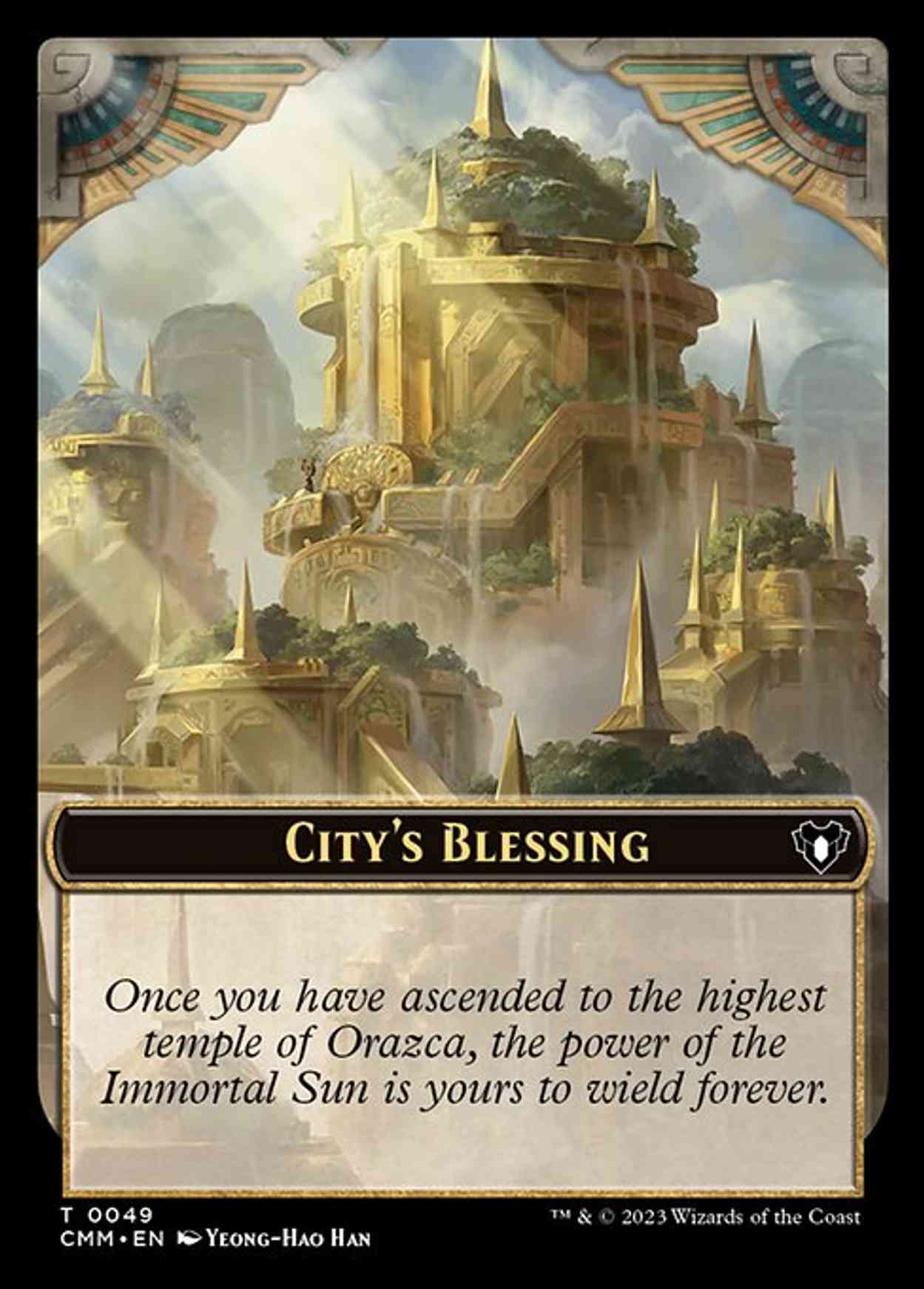 City's Blessing // Myr Double-Sided Token magic card front