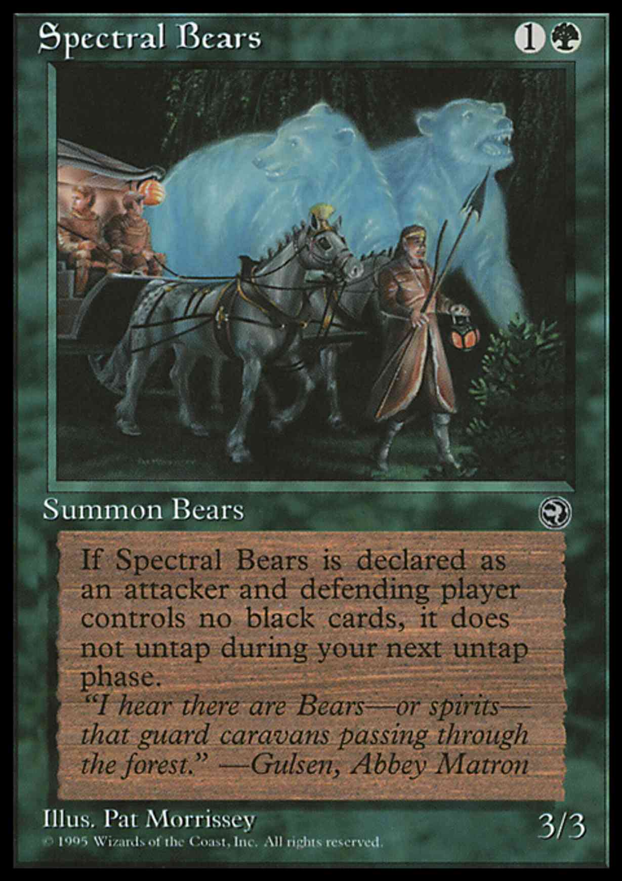 Spectral Bears magic card front