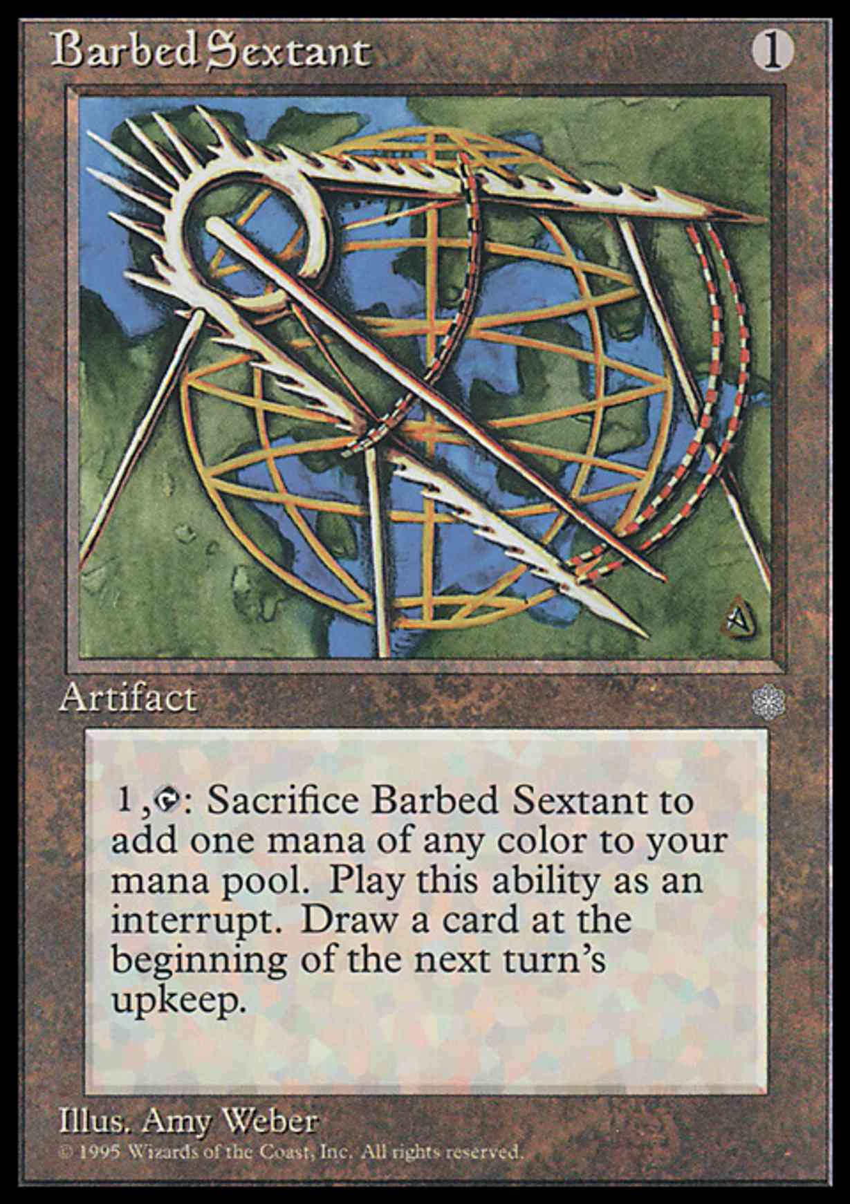 Barbed Sextant magic card front