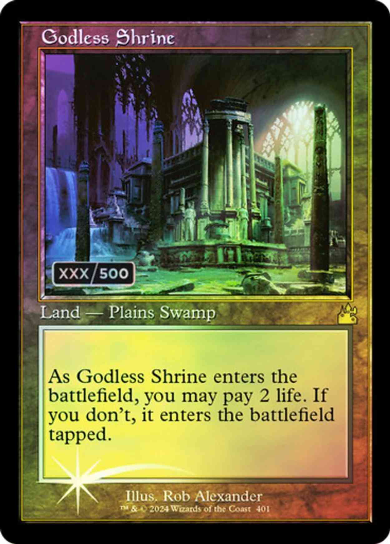 Godless Shrine (Retro Frame) (Serial Numbered) magic card front