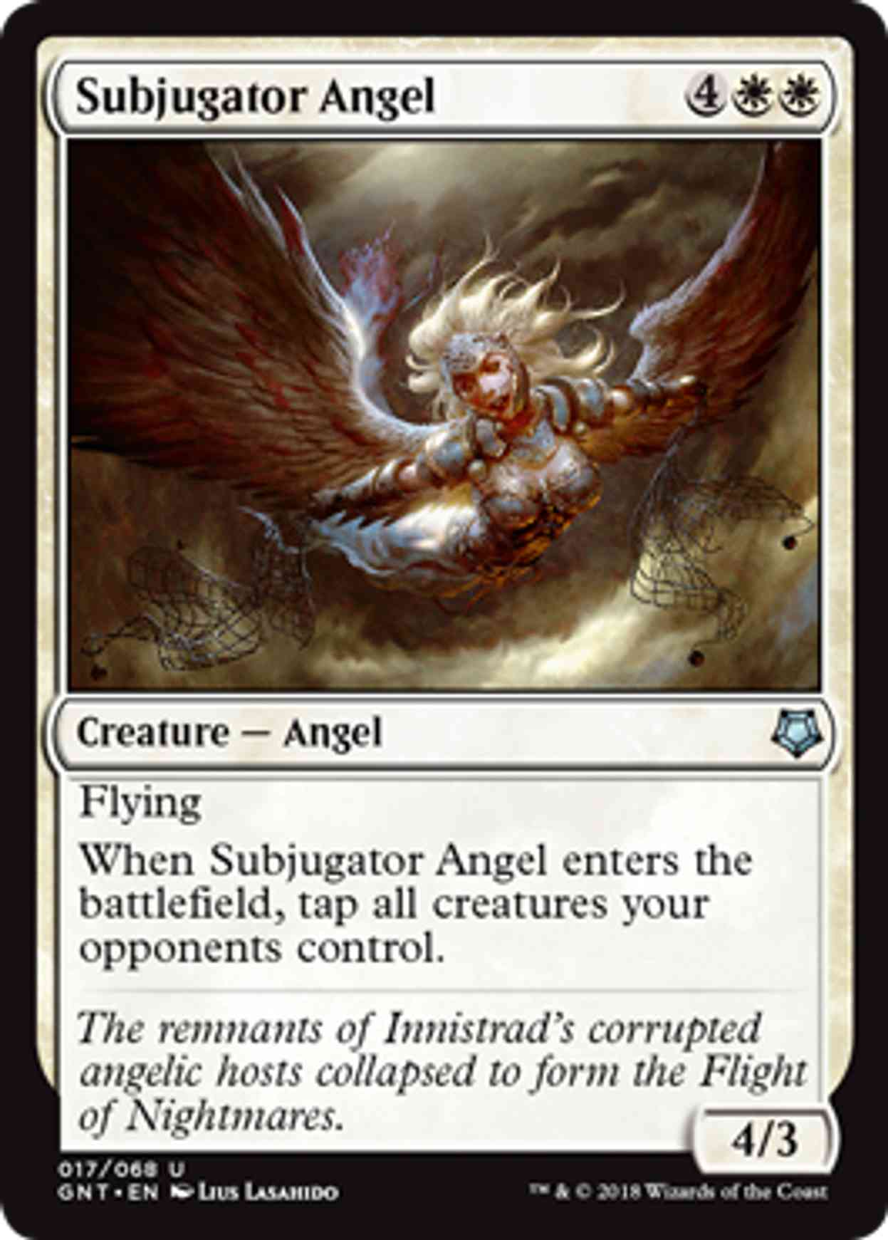 Subjugator Angel magic card front