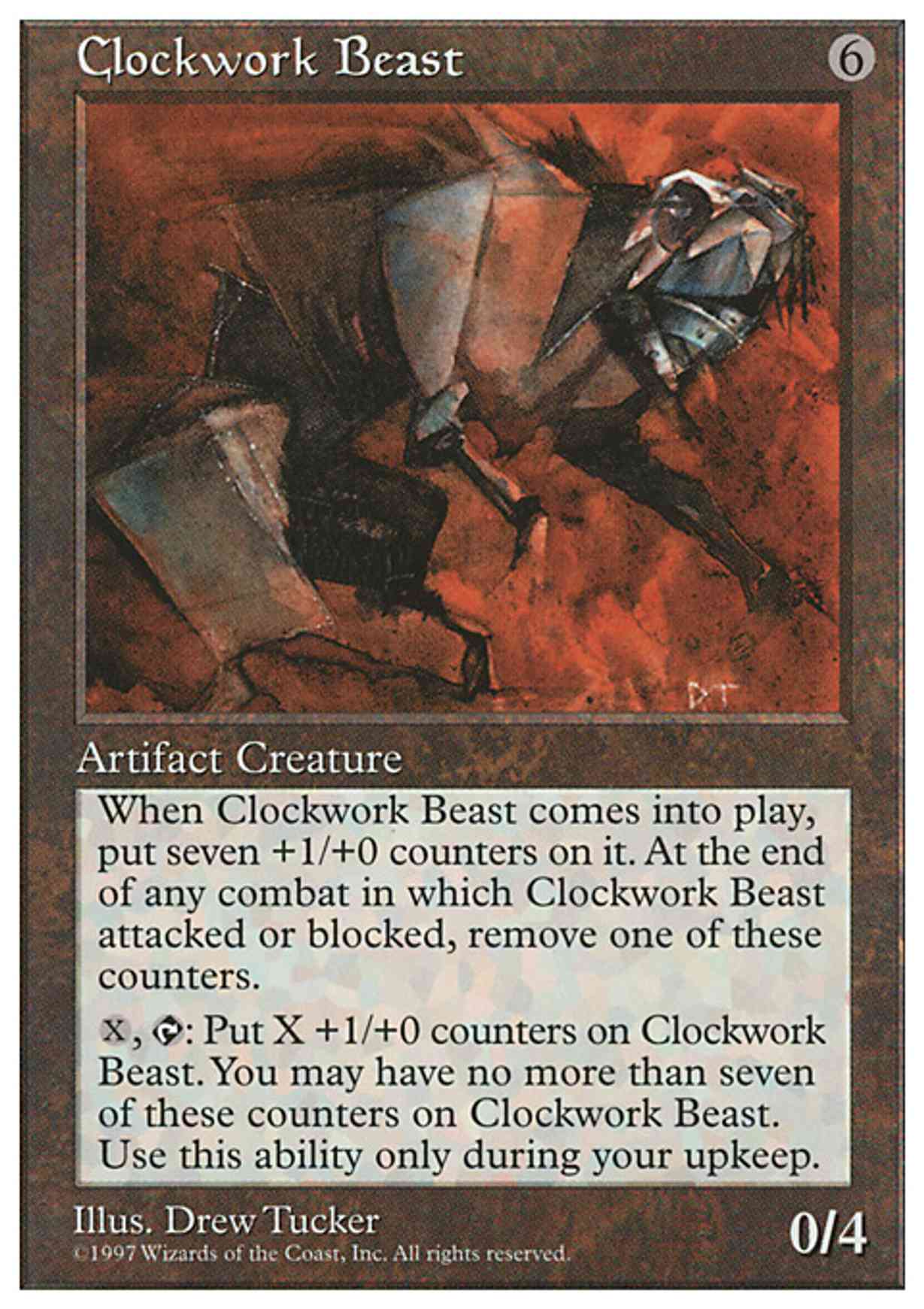 Clockwork Beast magic card front