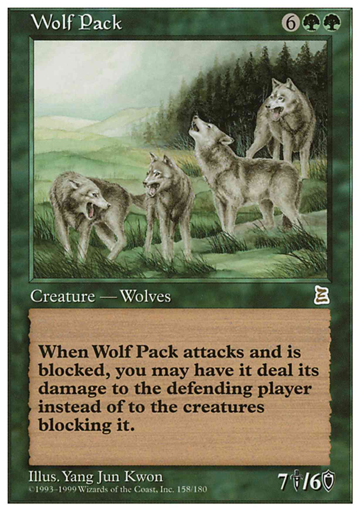 Wolf Pack magic card front