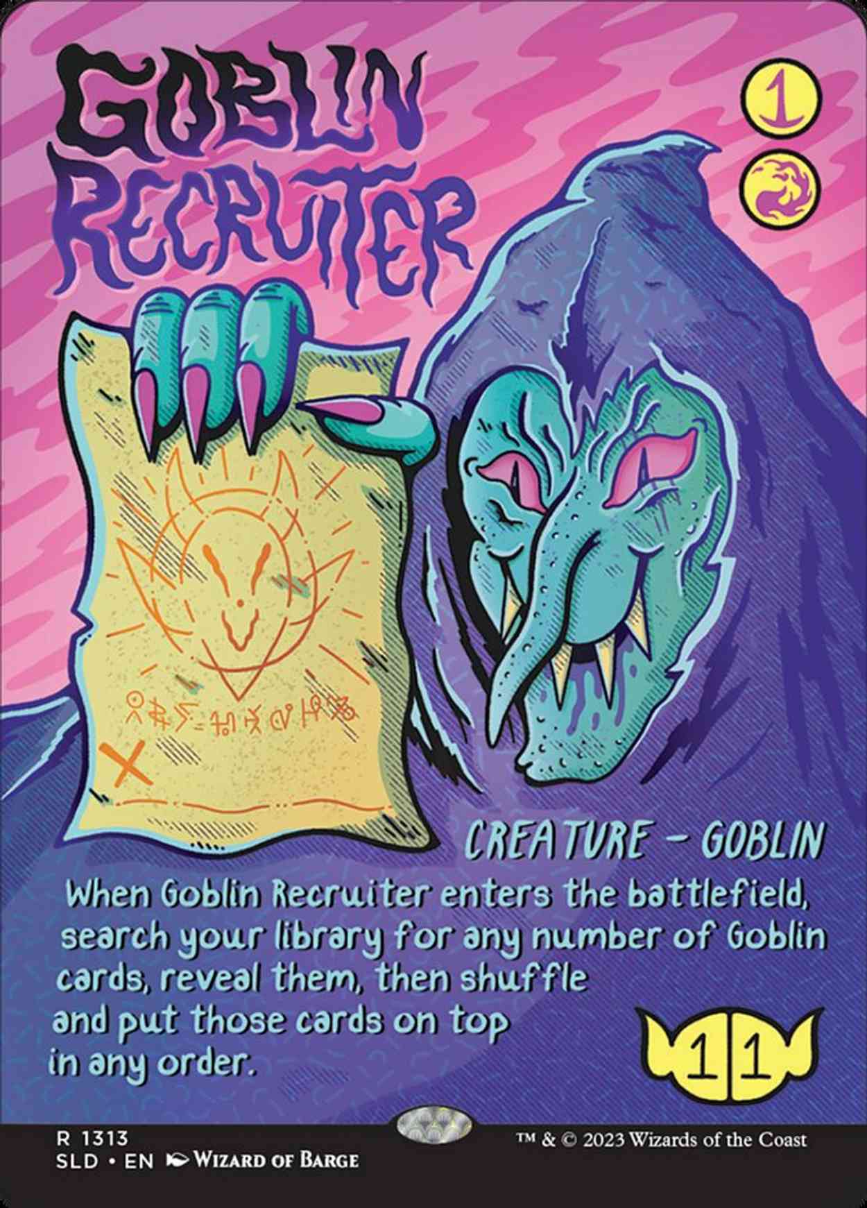Goblin Recruiter magic card front