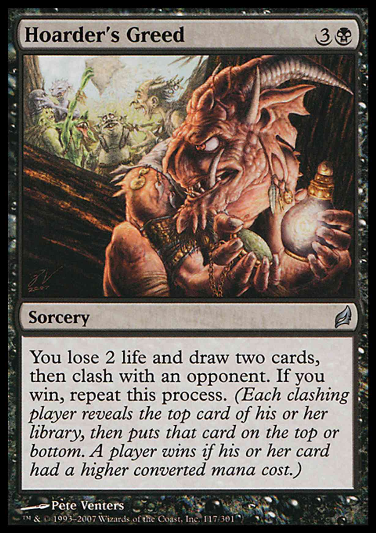 Hoarder's Greed magic card front